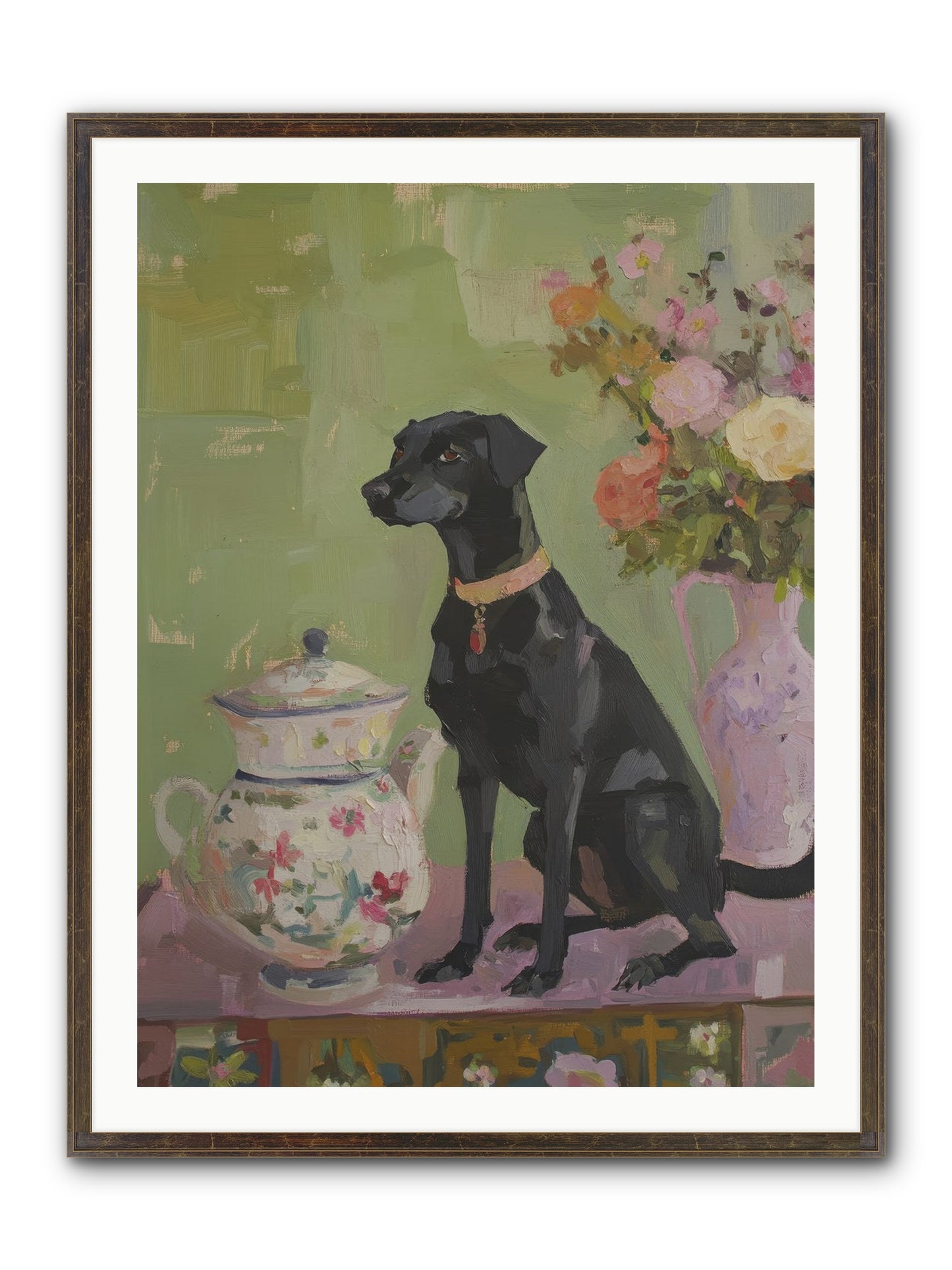 Silver Spoon Framed Print - Slimwoods Black/Gold 30x40