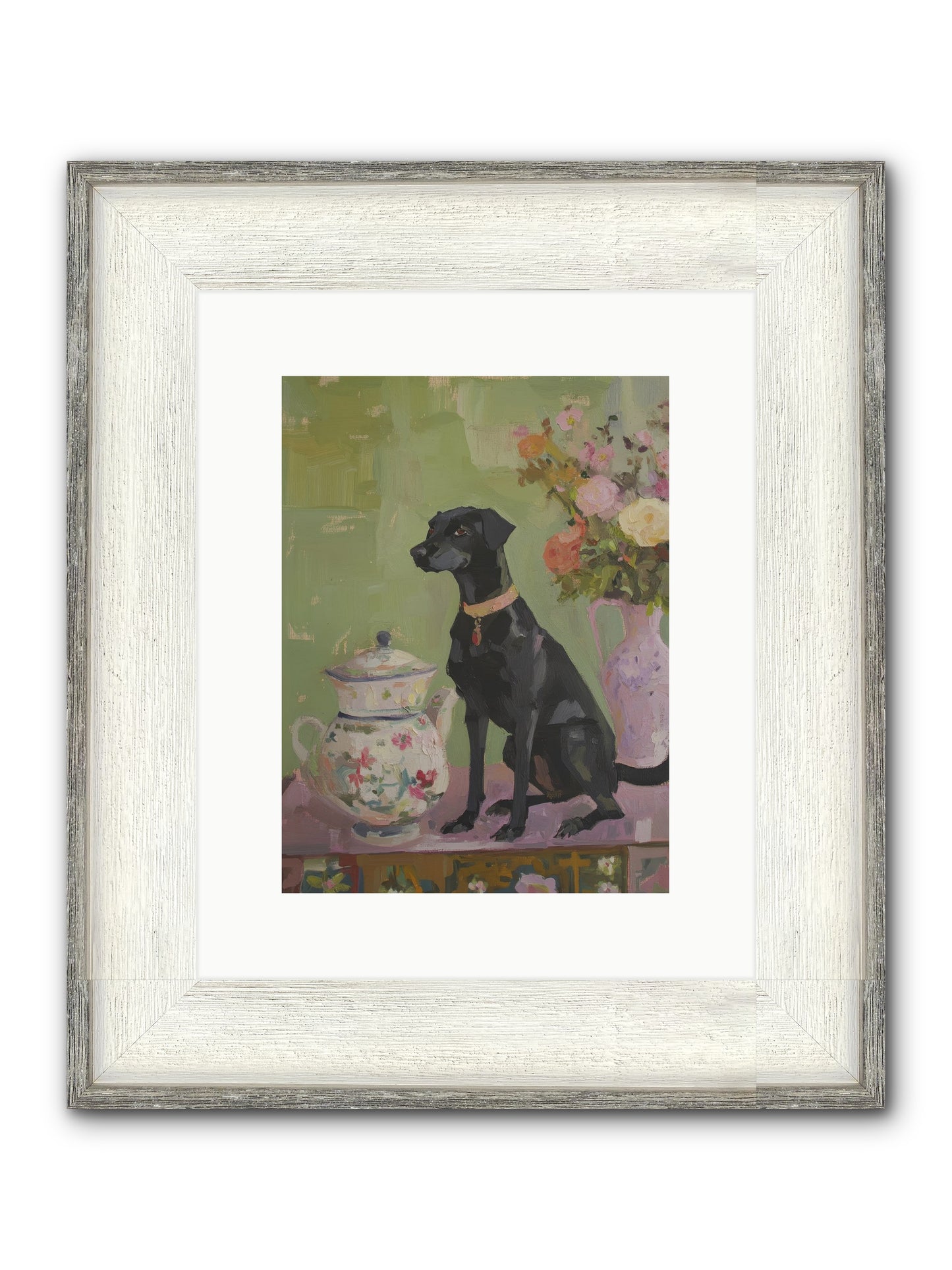 Silver Spoon Framed Print - Driftwood White 9x12