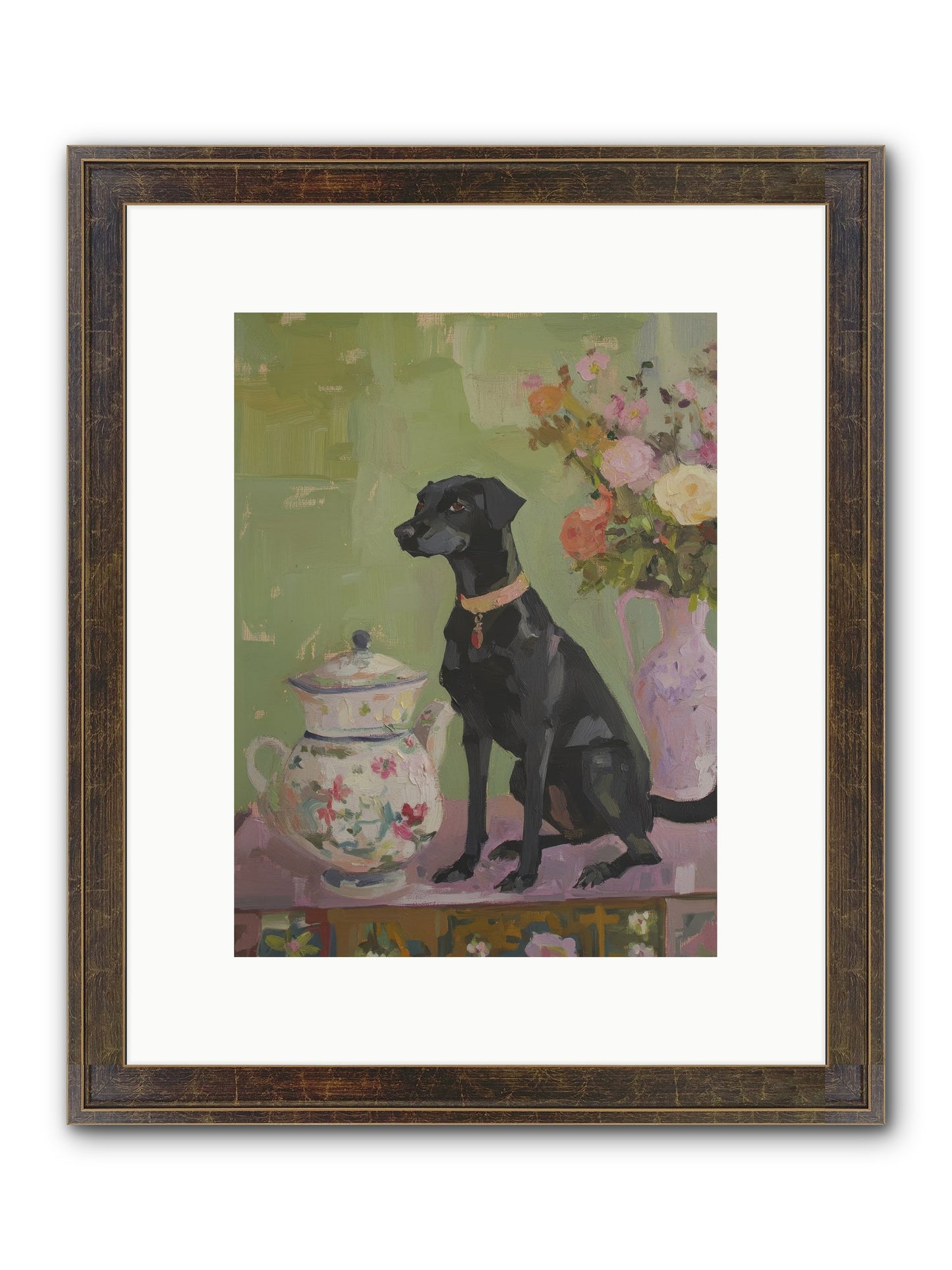 Silver Spoon Framed Print - Slimwoods Black/Gold 9x12