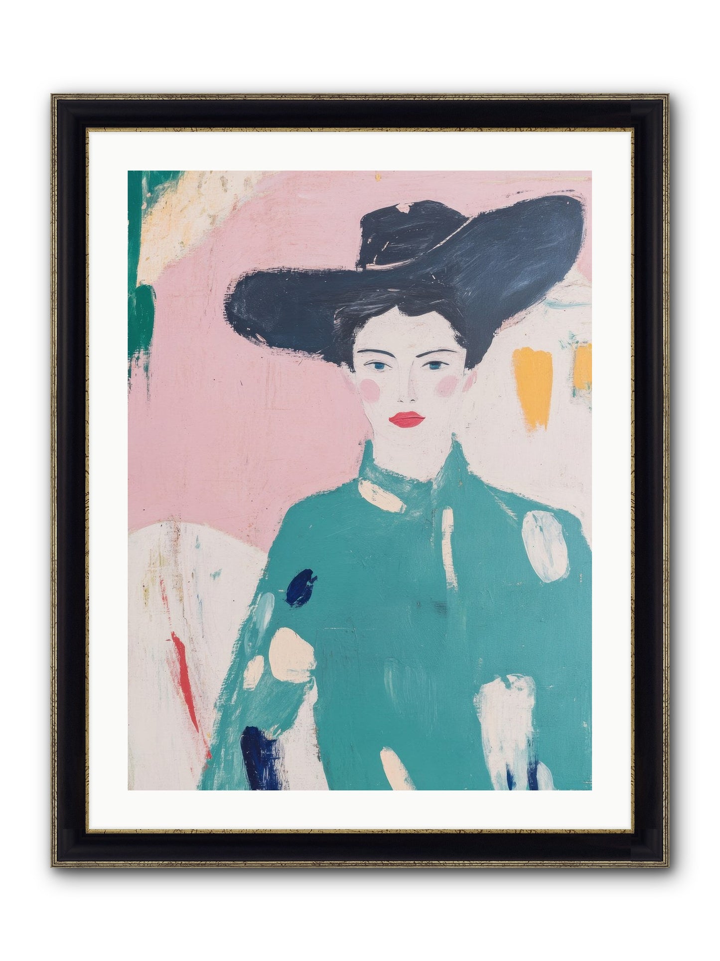Silver Spur Starlet Framed Print - Black & Gold 24x32