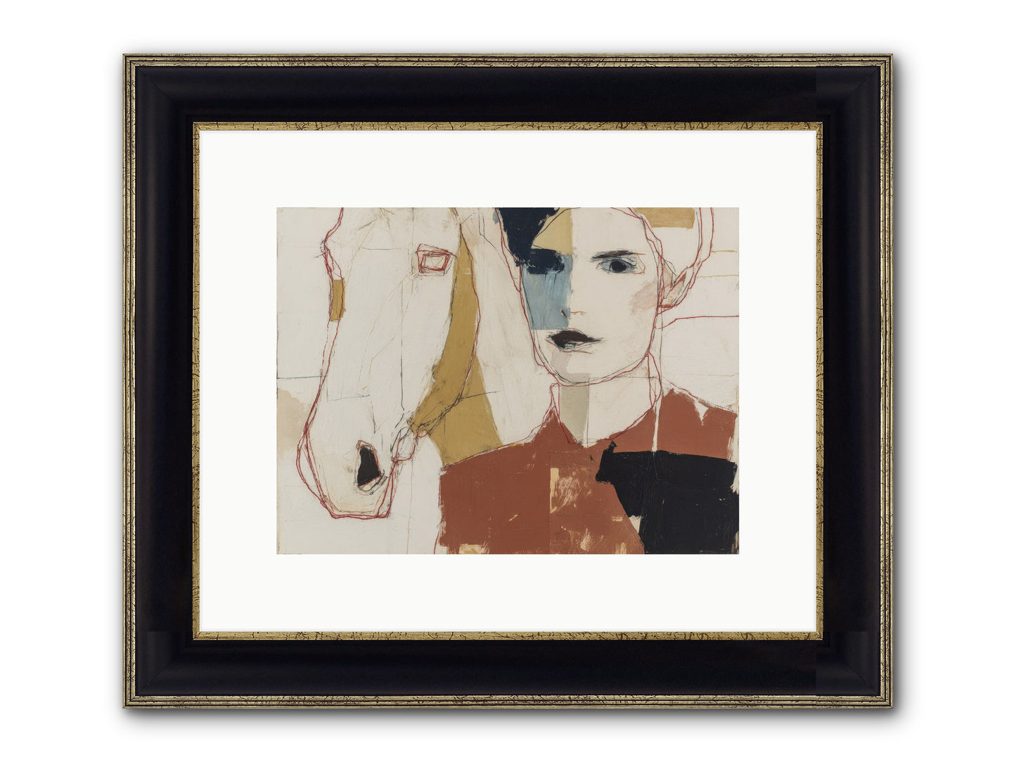 Simply Spellbound Framed Print - Black & Gold 12x9