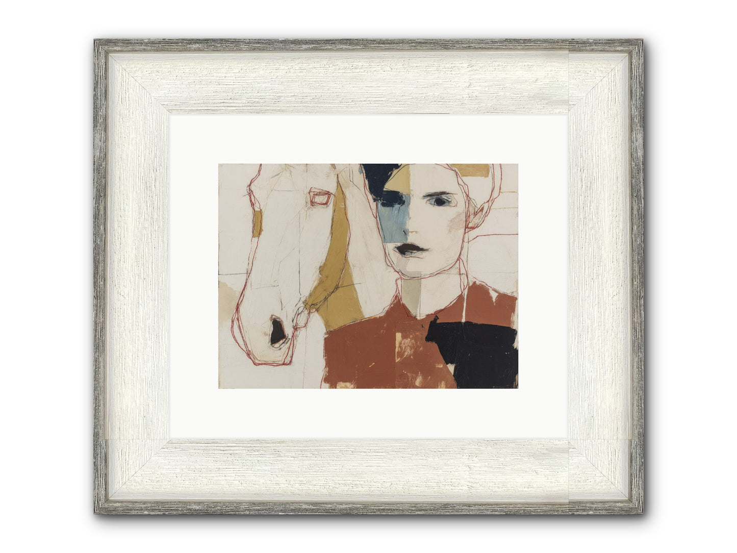 Simply Spellbound Framed Print - Driftwood White 12x9
