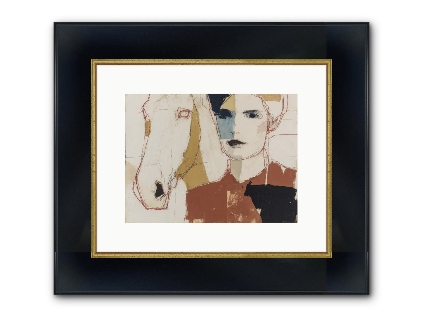 Simply Spellbound Framed Print - Wide Black w/Gold 12x9
