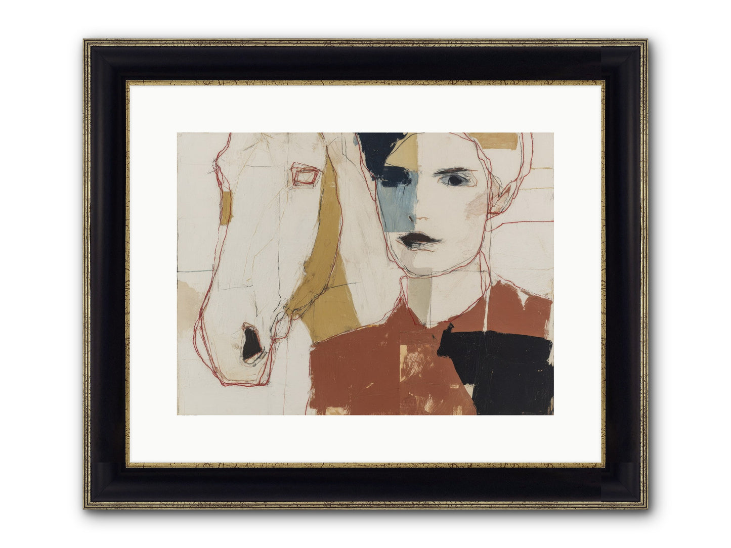 Simply Spellbound Framed Print - Black & Gold 16x12
