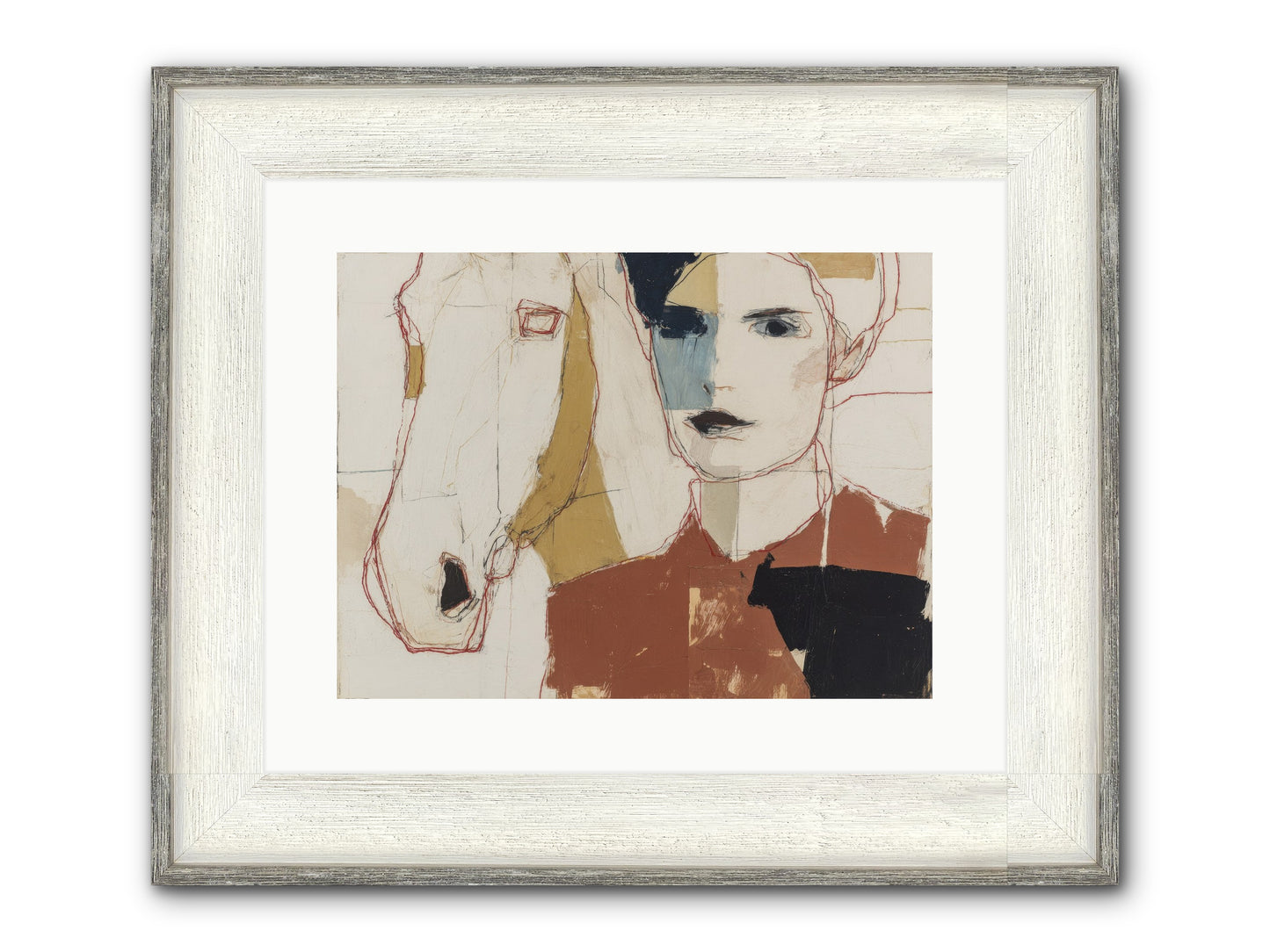 Simply Spellbound Framed Print - Driftwood White 16x12
