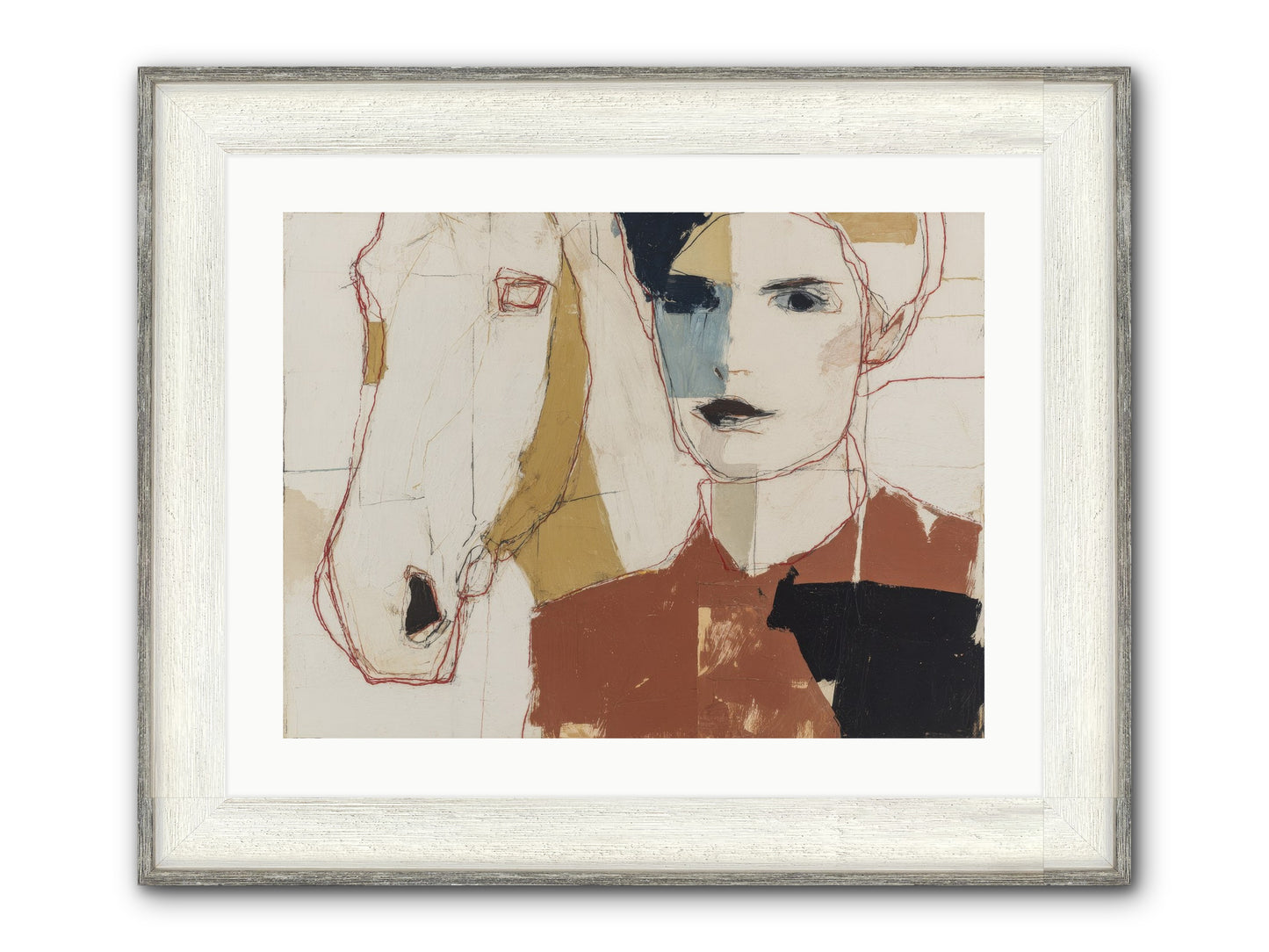 Simply Spellbound Framed Print - Driftwood White 24x18