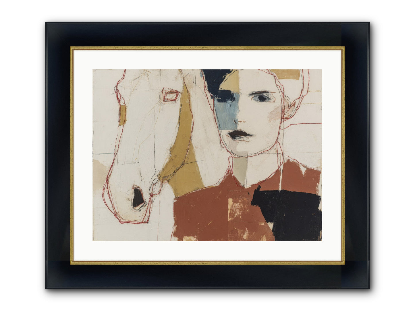 Simply Spellbound Framed Print - Wide Black w/Gold 24x18
