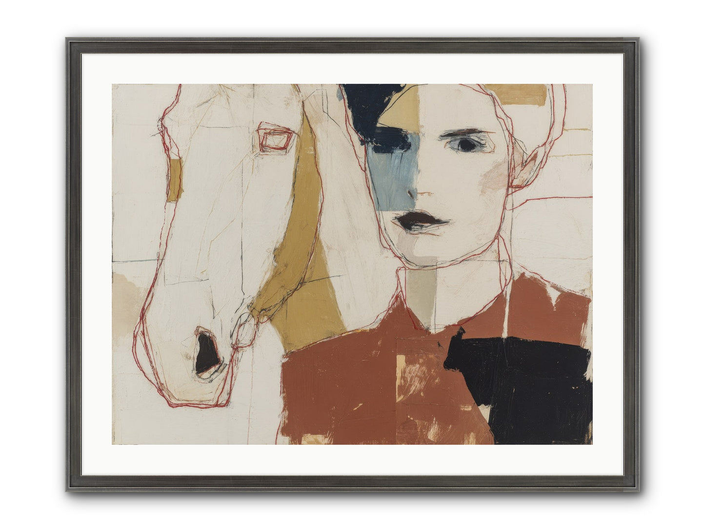 Simply Spellbound Framed Print - Slimwoods Black/Silver 32x24
