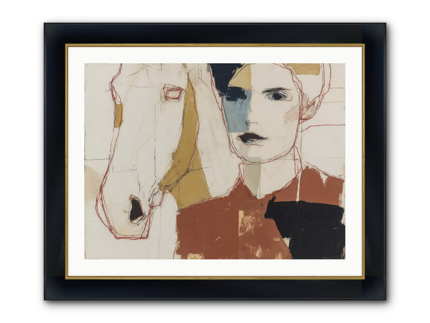 Simply Spellbound Framed Print - Wide Black w/Gold 32x24