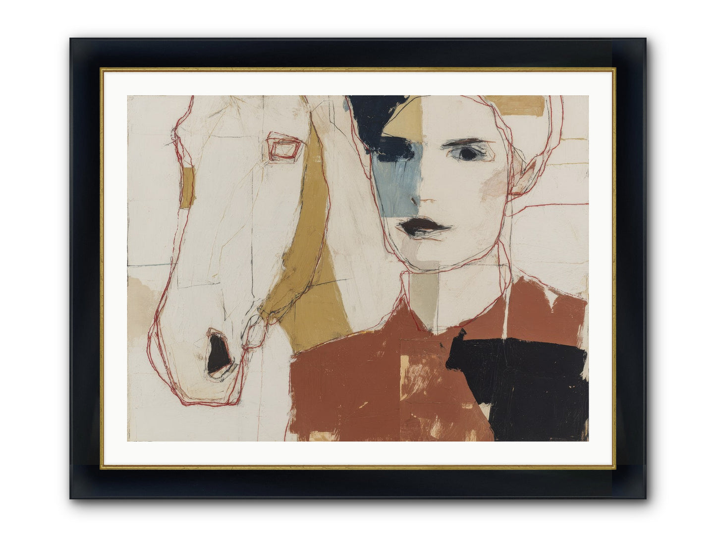 Simply Spellbound Framed Print - Wide Black w/Gold 40x30