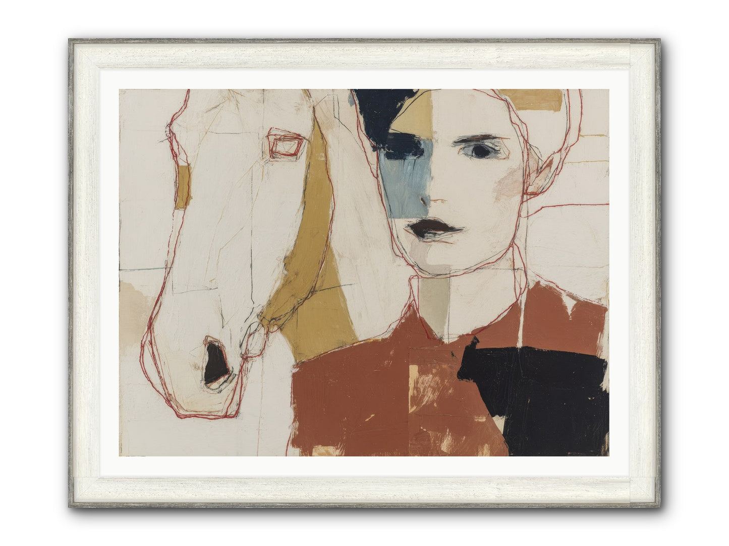 Simply Spellbound Framed Print - Driftwood White 48x36