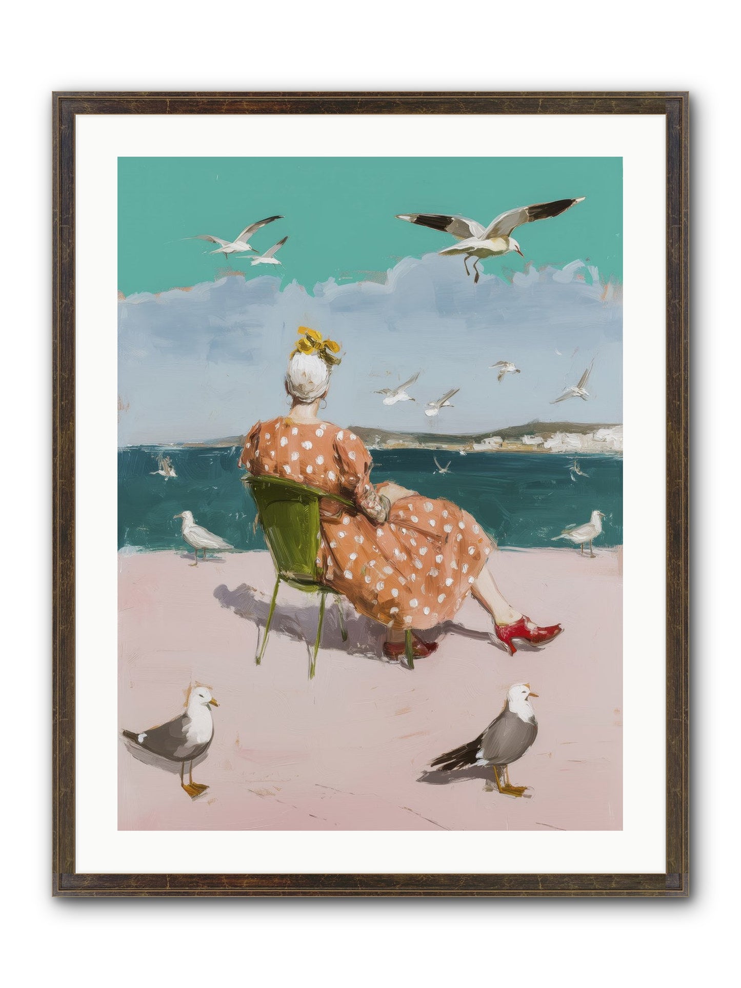 Single Soul Sunshine Framed Print - Slimwoods Black/Gold 24x32