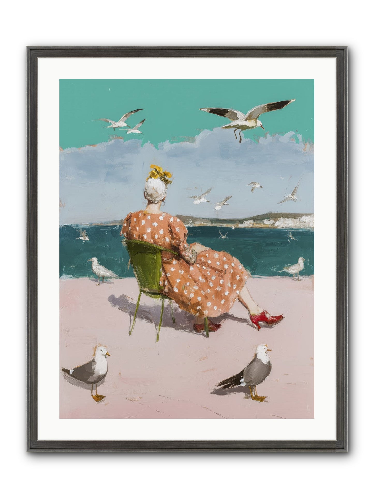 Single Soul Sunshine Framed Print - Slimwoods Black/Silver 24x32