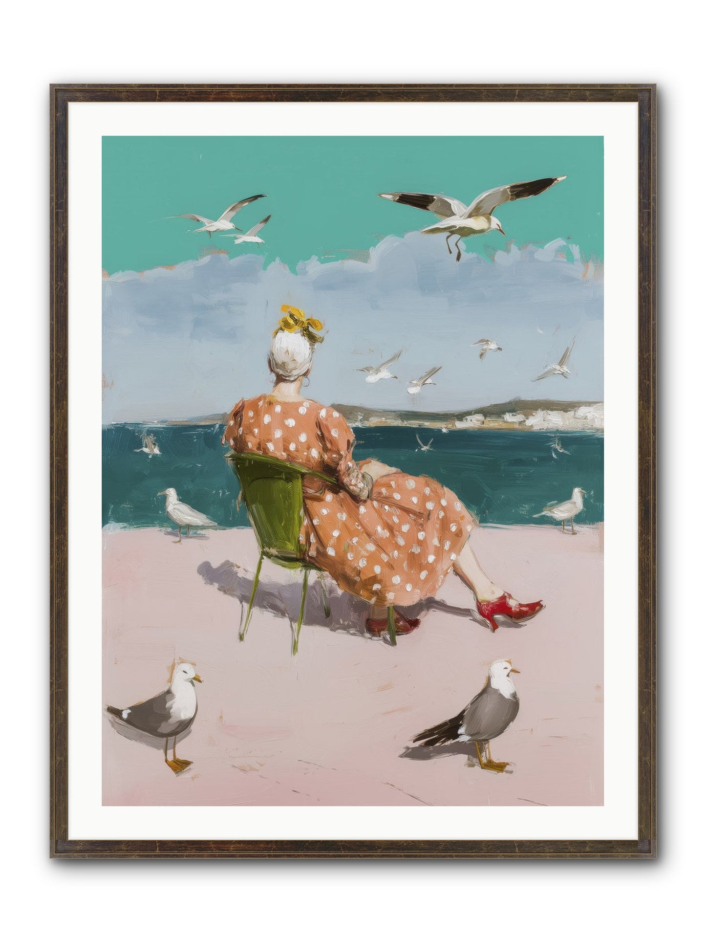 Single Soul Sunshine Framed Print - Slimwoods Black/Gold 30x40