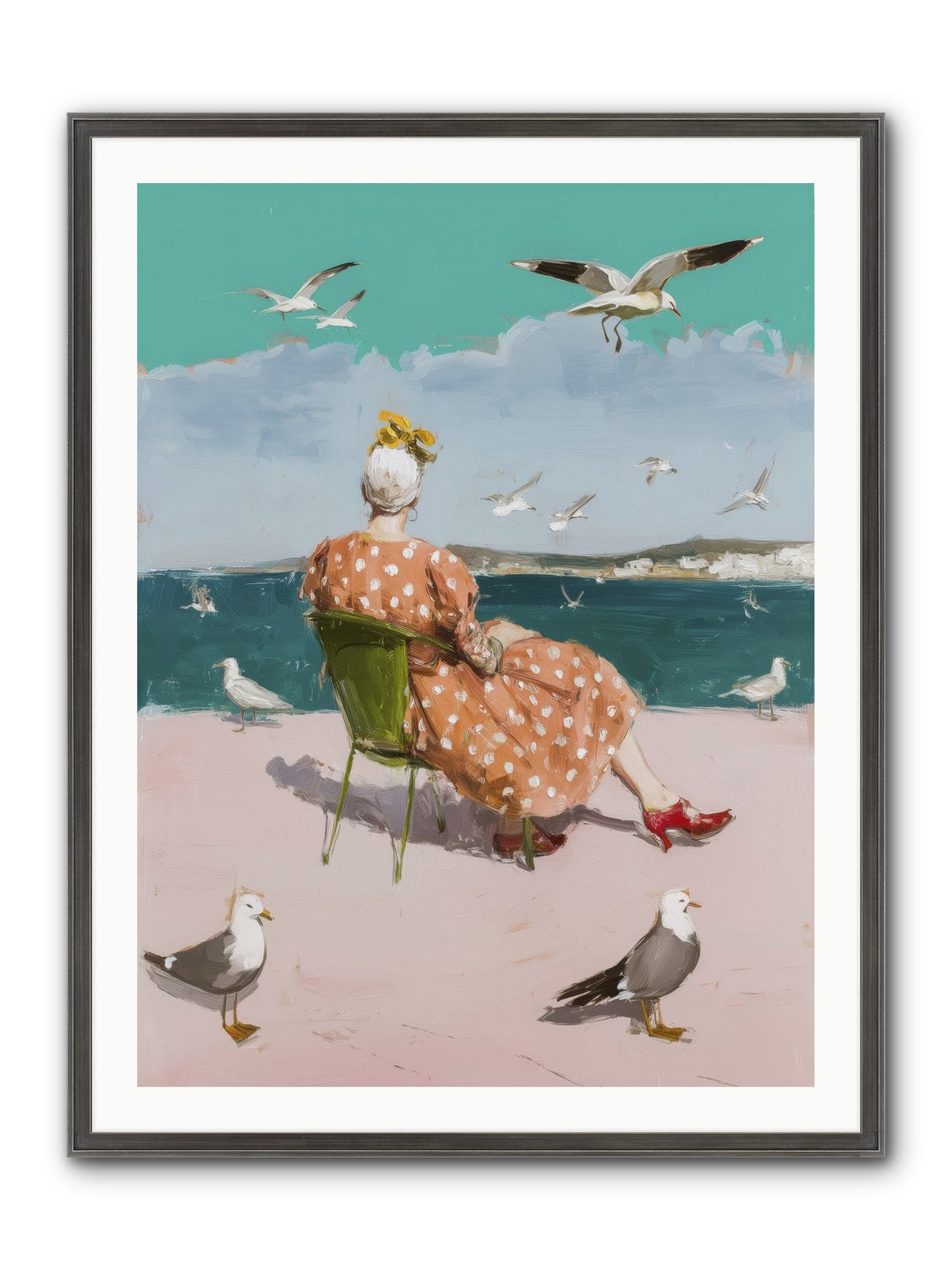 Single Soul Sunshine Framed Print - Slimwoods Black/Silver 30x40