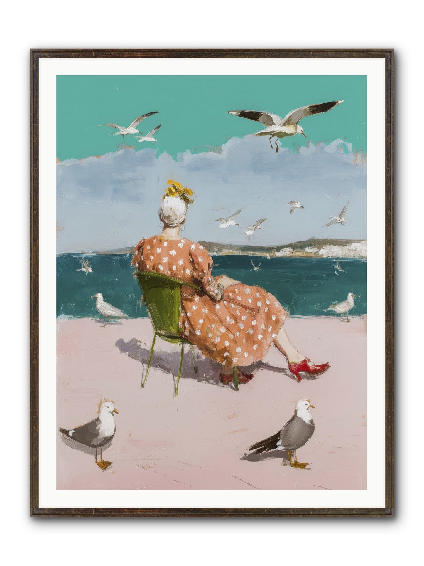 Single Soul Sunshine Framed Print - Slimwoods Black/Gold 36x48