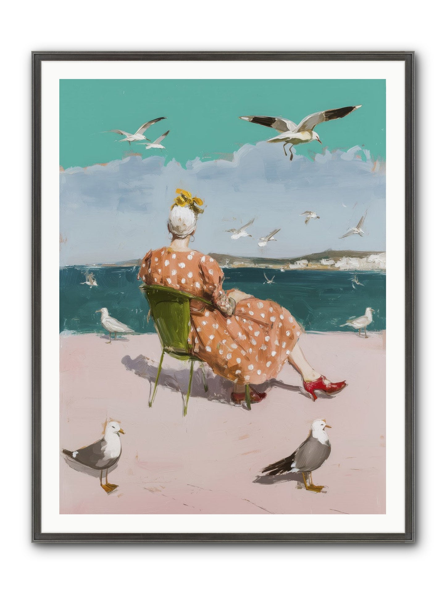 Single Soul Sunshine Framed Print - Slimwoods Black/Silver 36x48