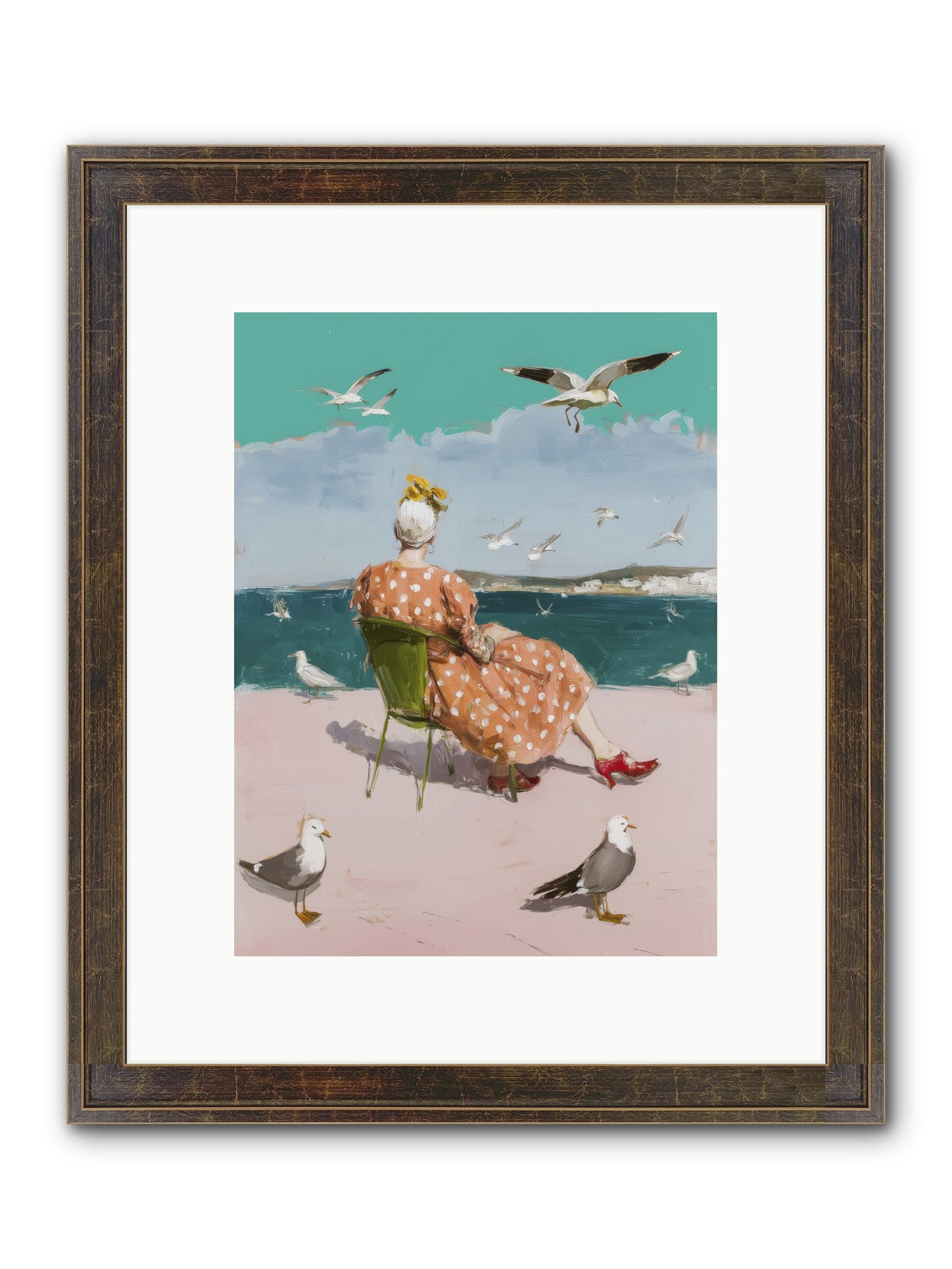 Single Soul Sunshine Framed Print - Slimwoods Black/Gold 9x12