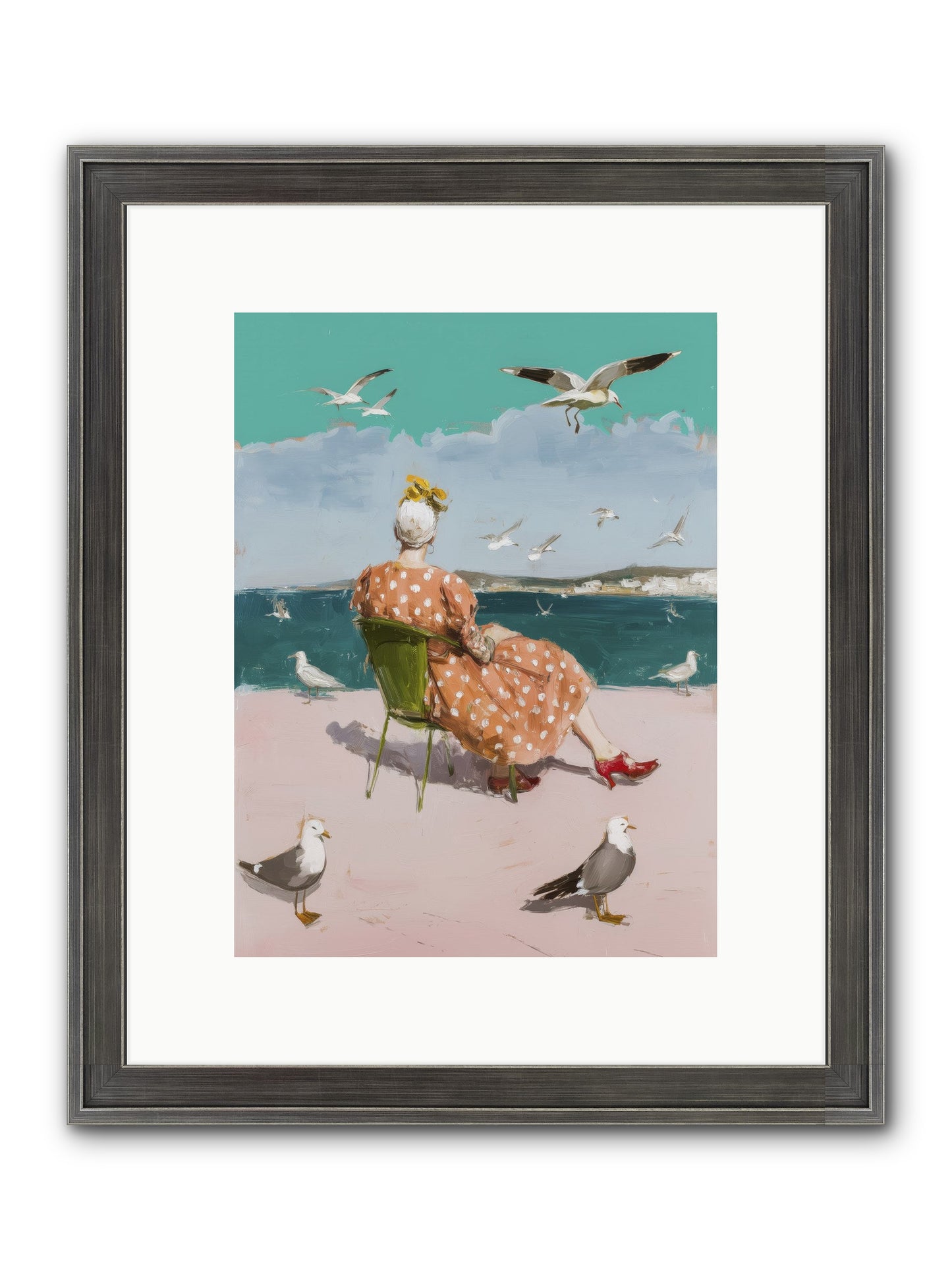 Single Soul Sunshine Framed Print - Slimwoods Black/Silver 9x12