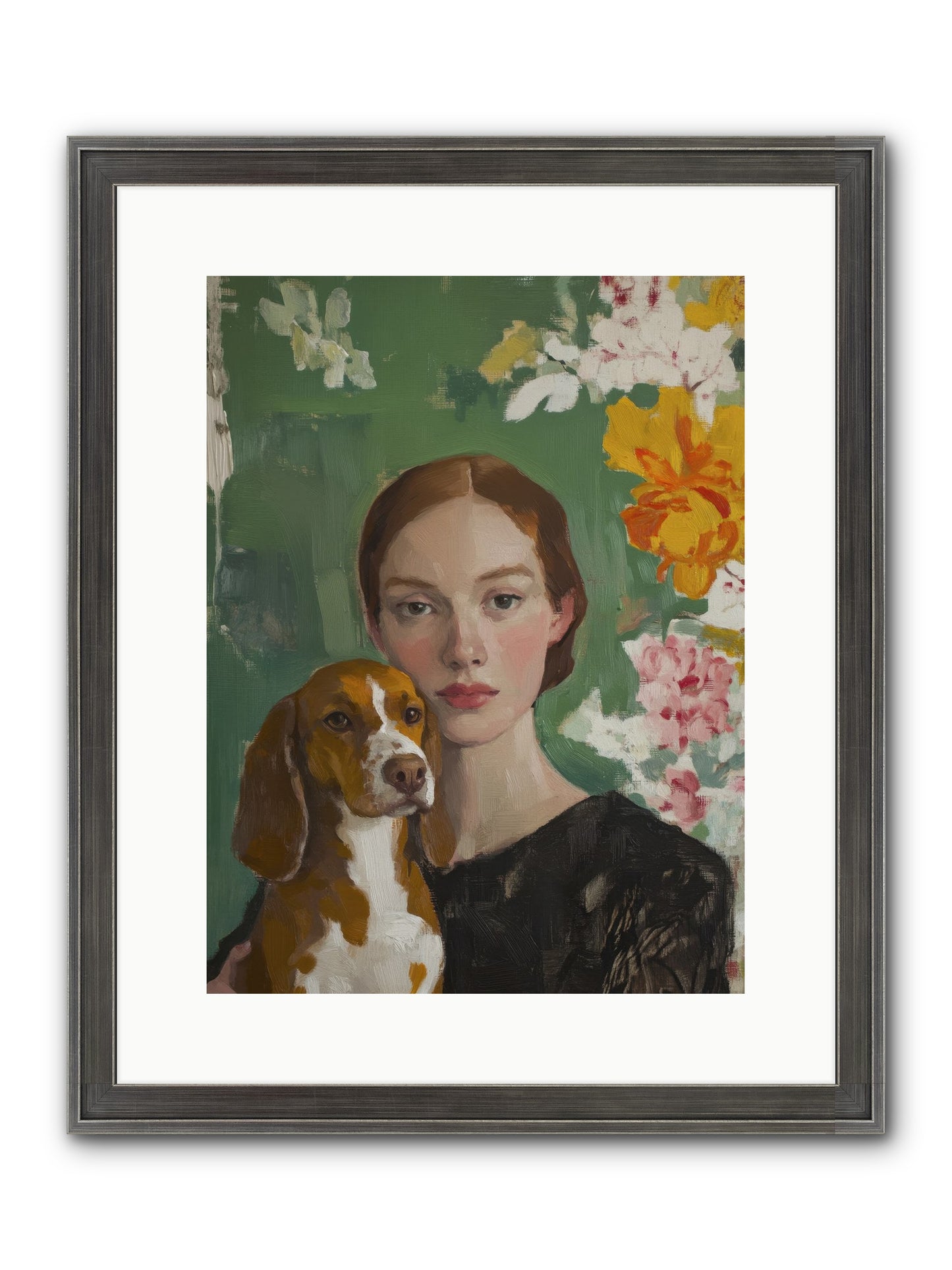 Sir Noodles Framed Print - Slimwoods Black/Silver 12x16