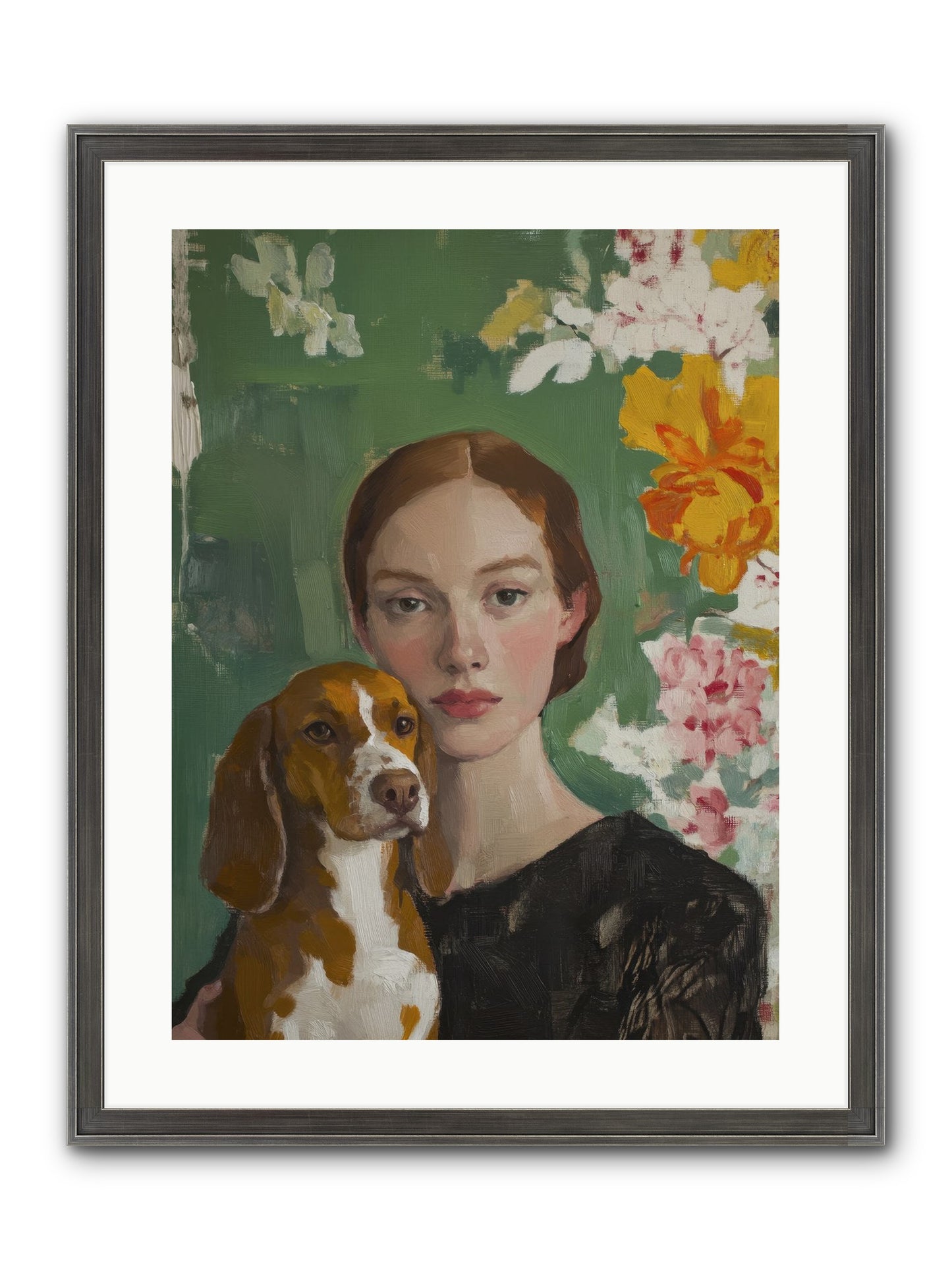 Sir Noodles Framed Print - Slimwoods Black/Silver 18x24
