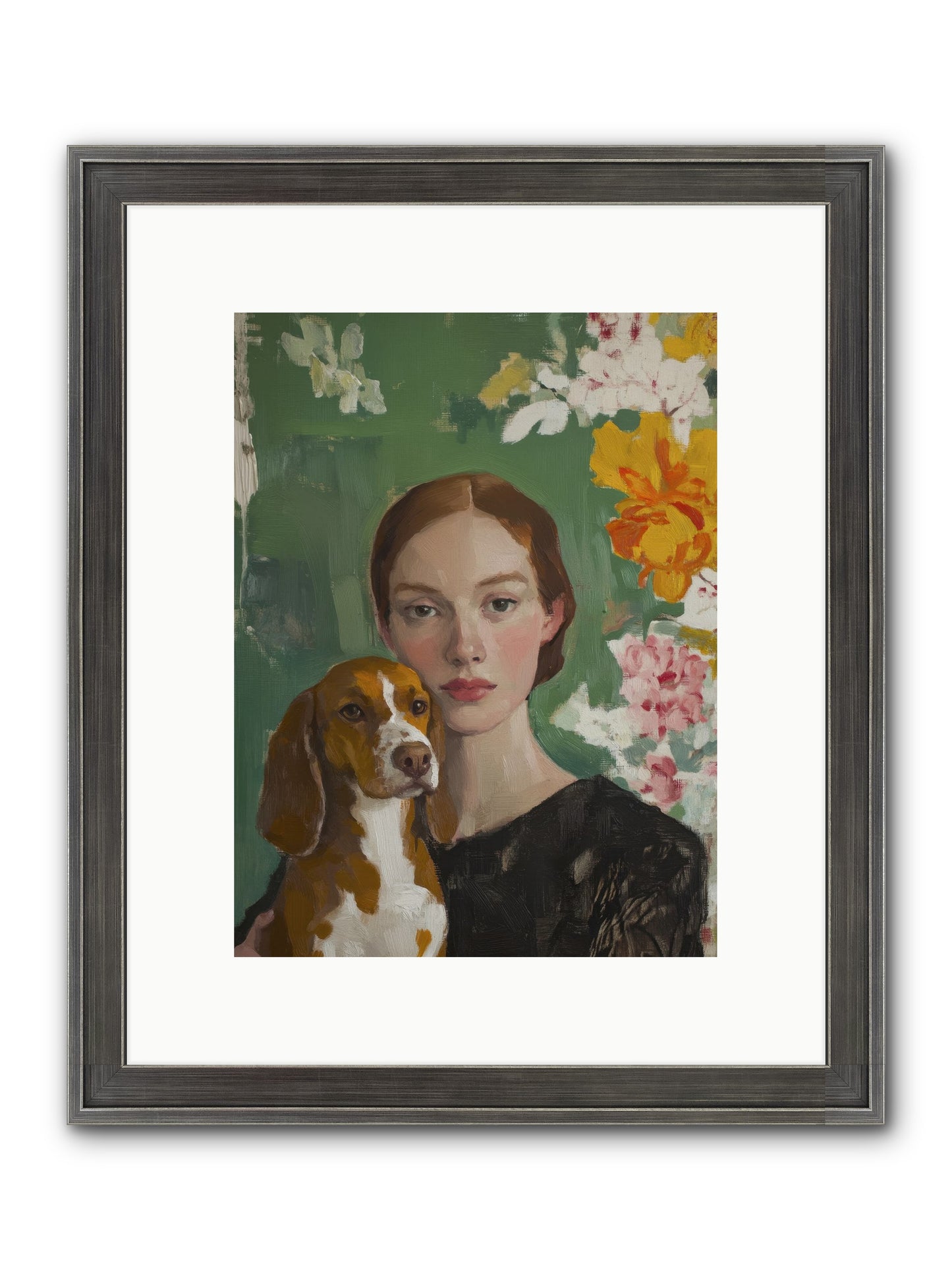 Sir Noodles Framed Print - Slimwoods Black/Silver 9x12