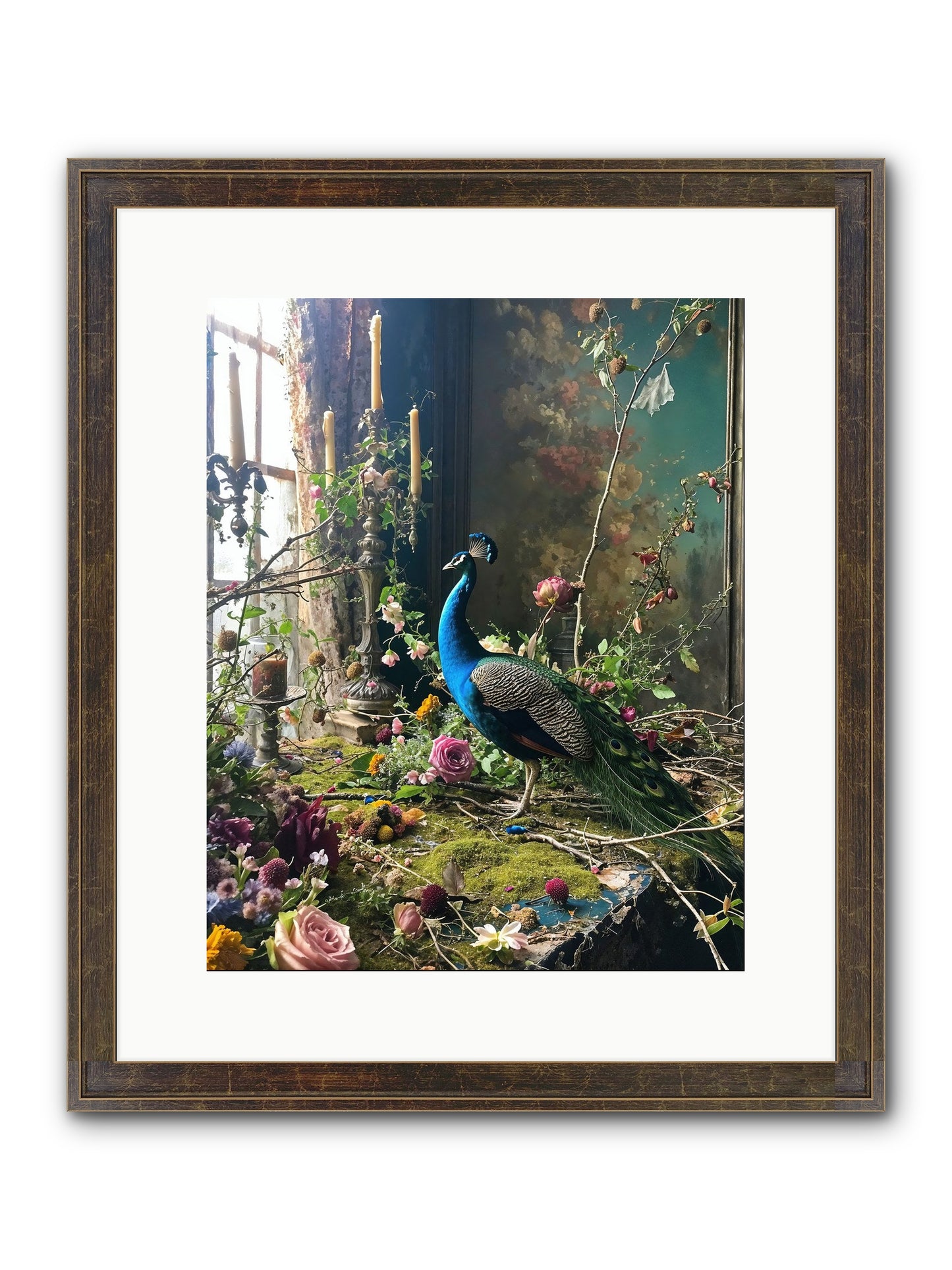 Siren Of The Gardens Framed Print - Slimwoods Black/Gold 12x15