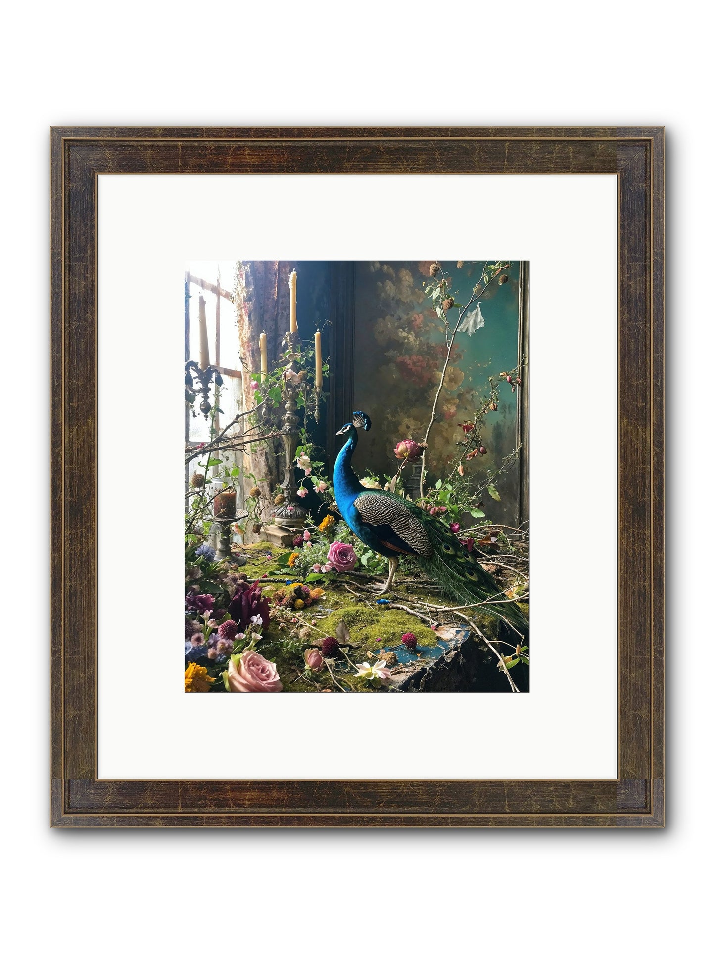 Siren Of The Gardens Framed Print - Slimwoods Black/Gold 8x10