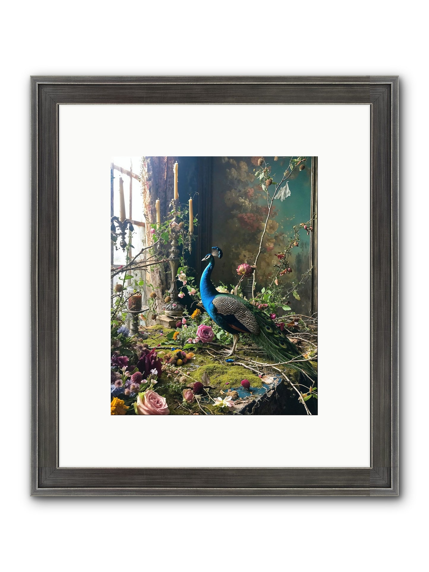 Siren Of The Gardens Framed Print - Slimwoods Black/Silver 8x10