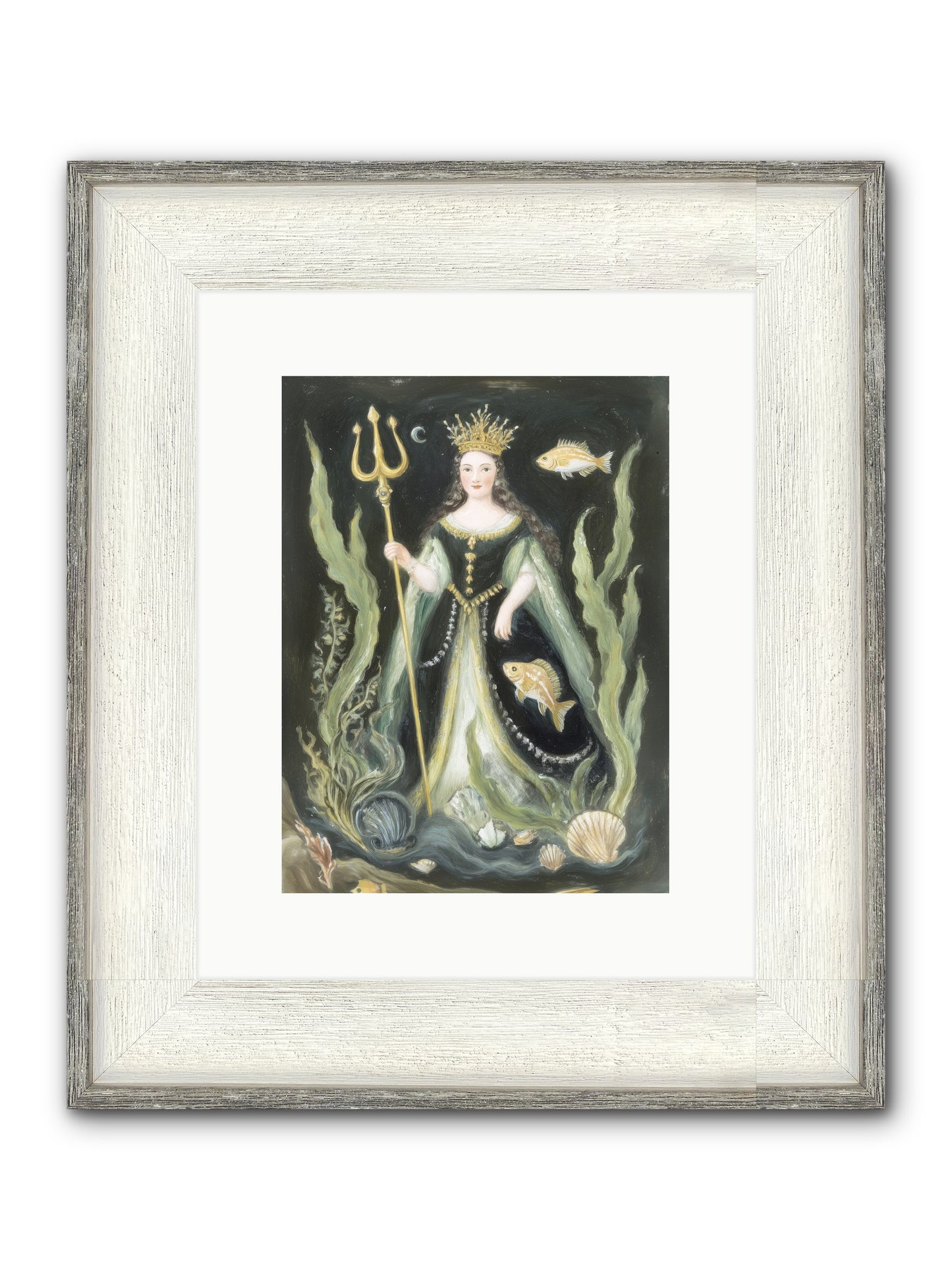 Siren Song Framed Print - Driftwood White 9x12