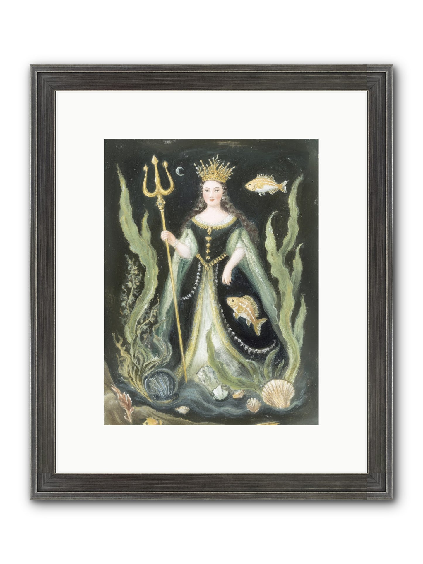 Siren Song Framed Print - Slimwoods Black/Silver 9x12