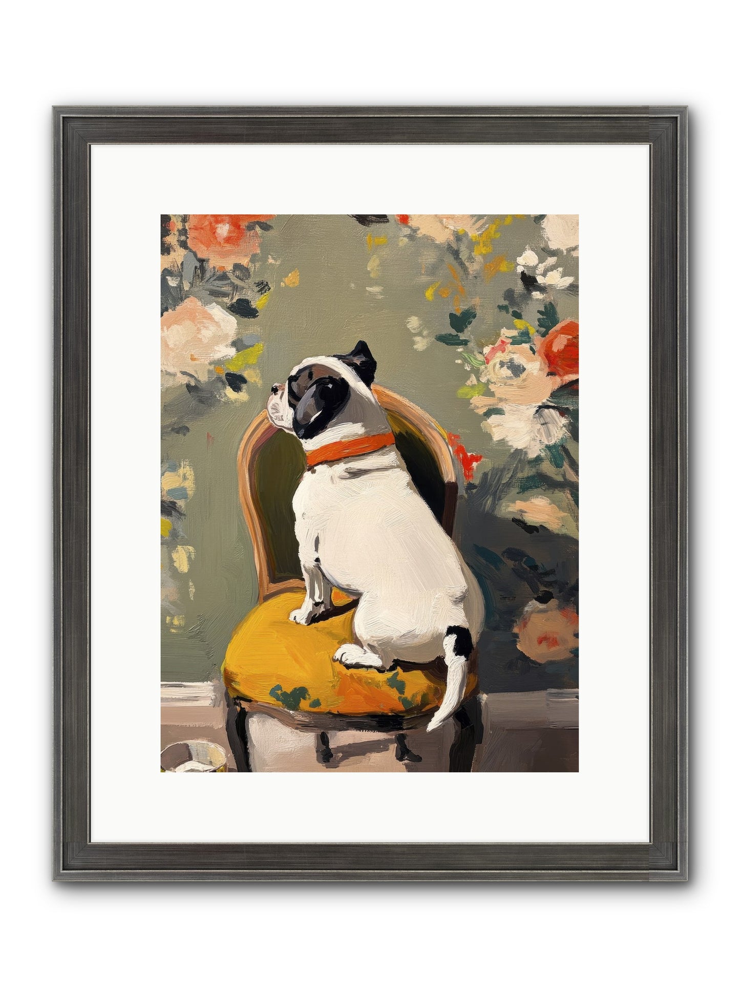 Sitting Room Splendor Framed Print - Slimwoods Black/Silver 12x16