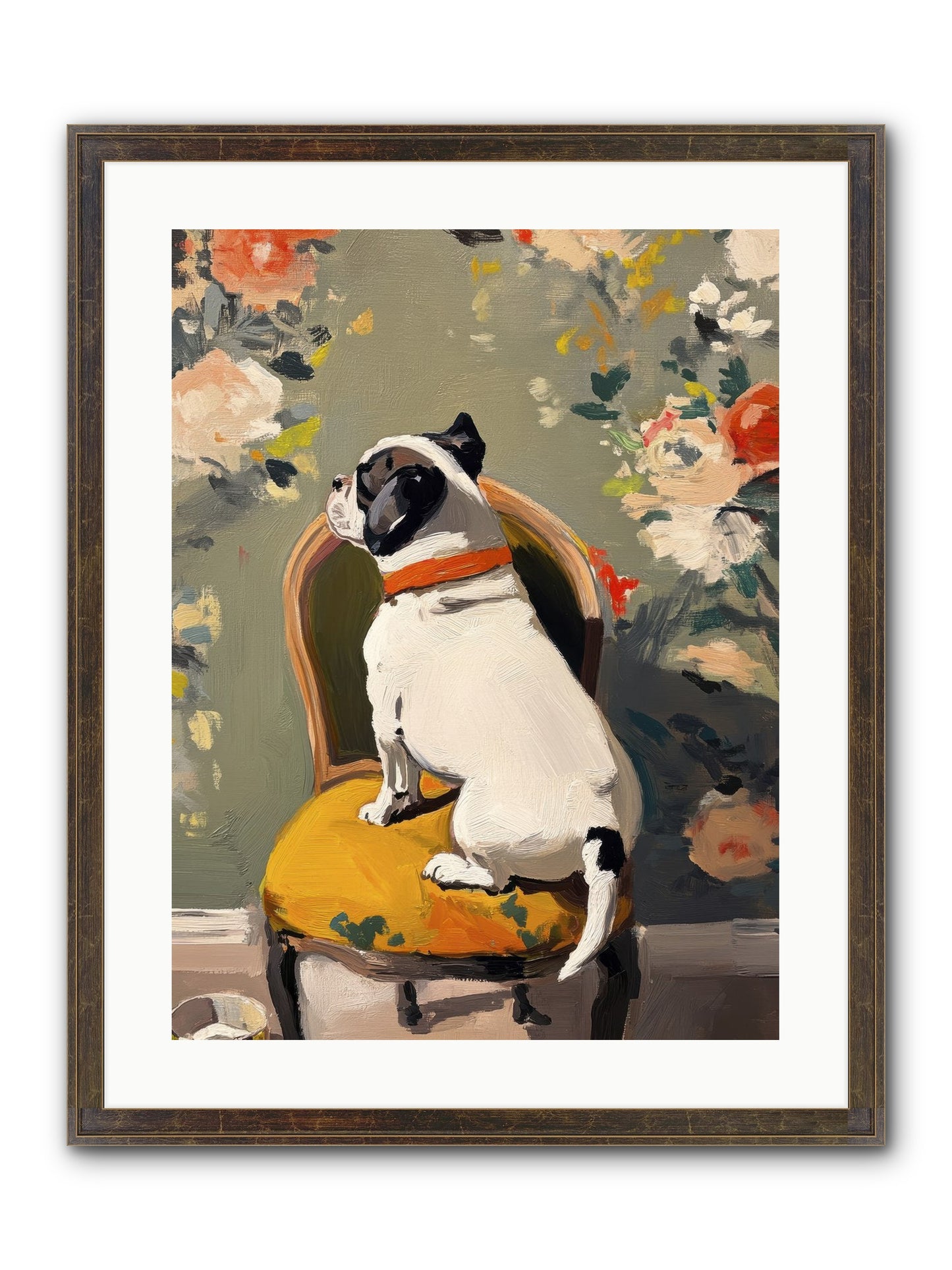 Sitting Room Splendor Framed Print - Slimwoods Black/Gold 18x24