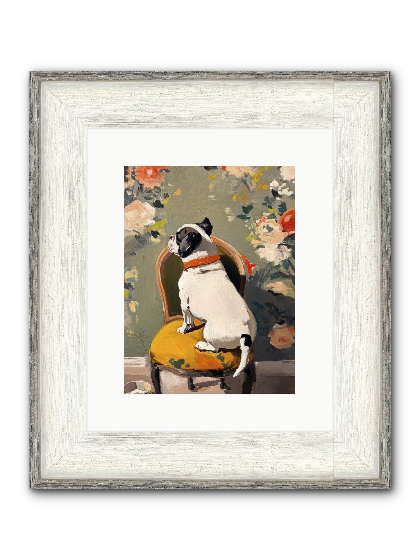 Sitting Room Splendor Framed Print - Driftwood White 9x12