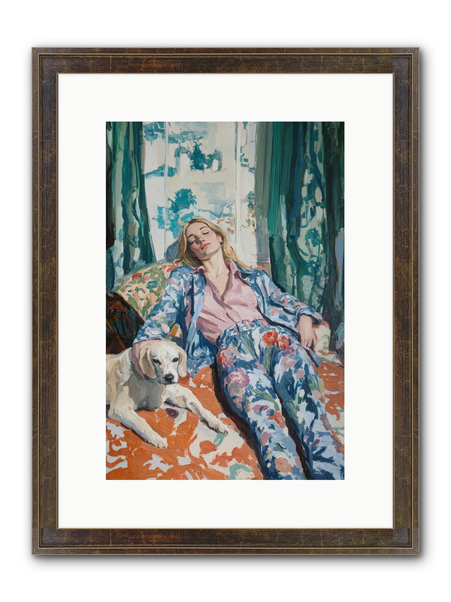 Six O'Clock Society Framed Print - Slimwoods Black/Gold 10x15