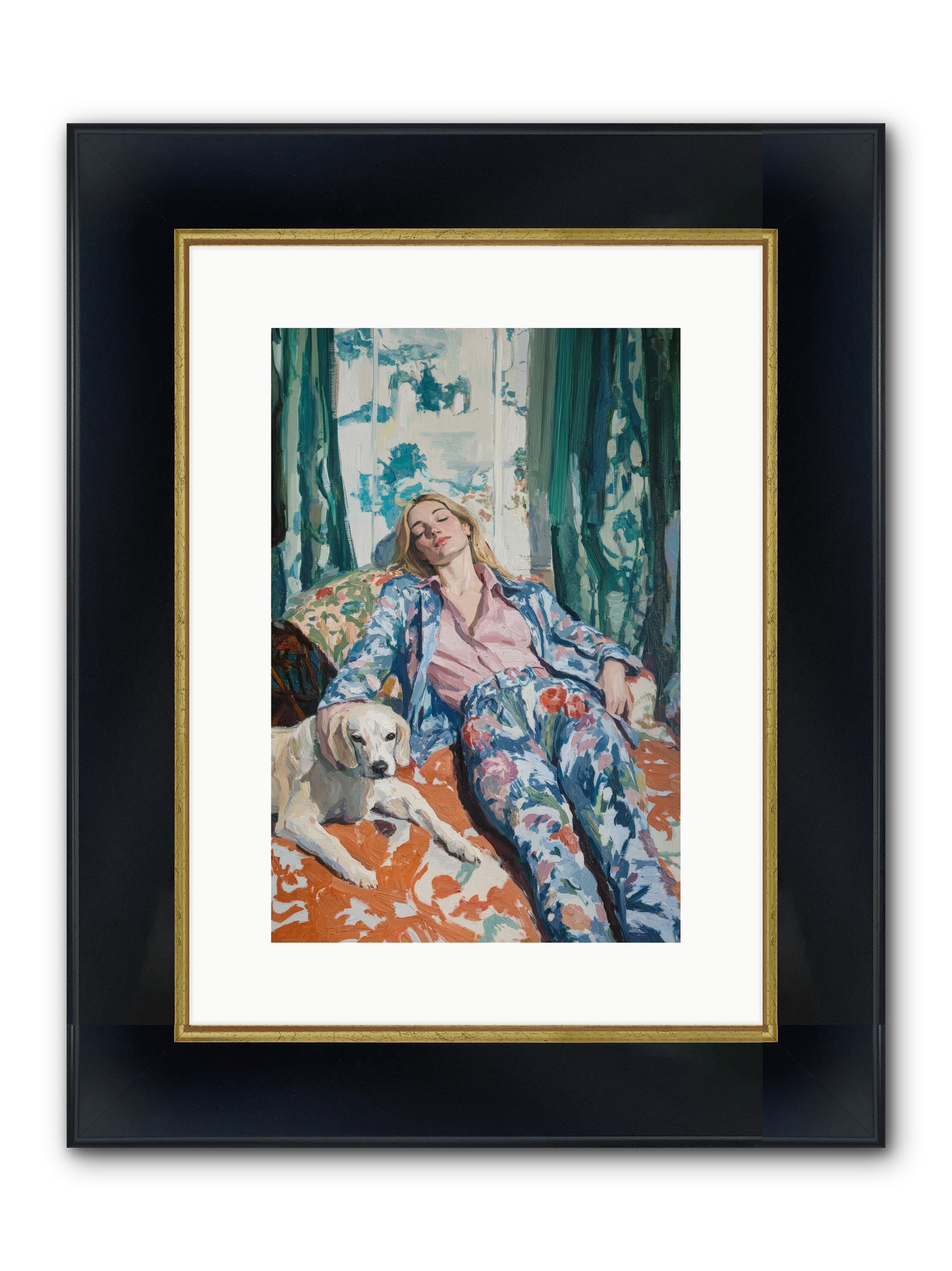 Six O'Clock Society Framed Print - Wide Black w/Gold 10x15