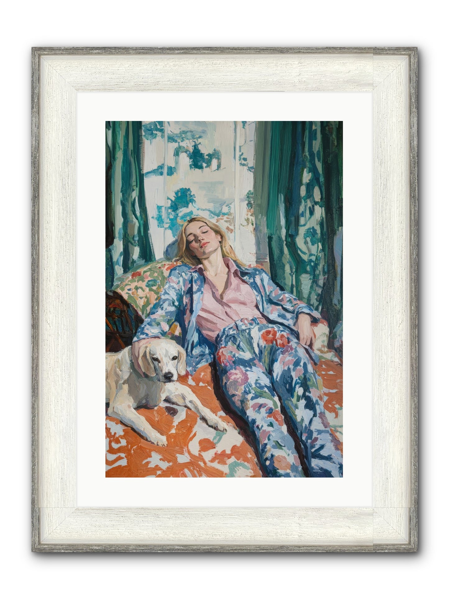 Six O'Clock Society Framed Print - Driftwood White 16x24