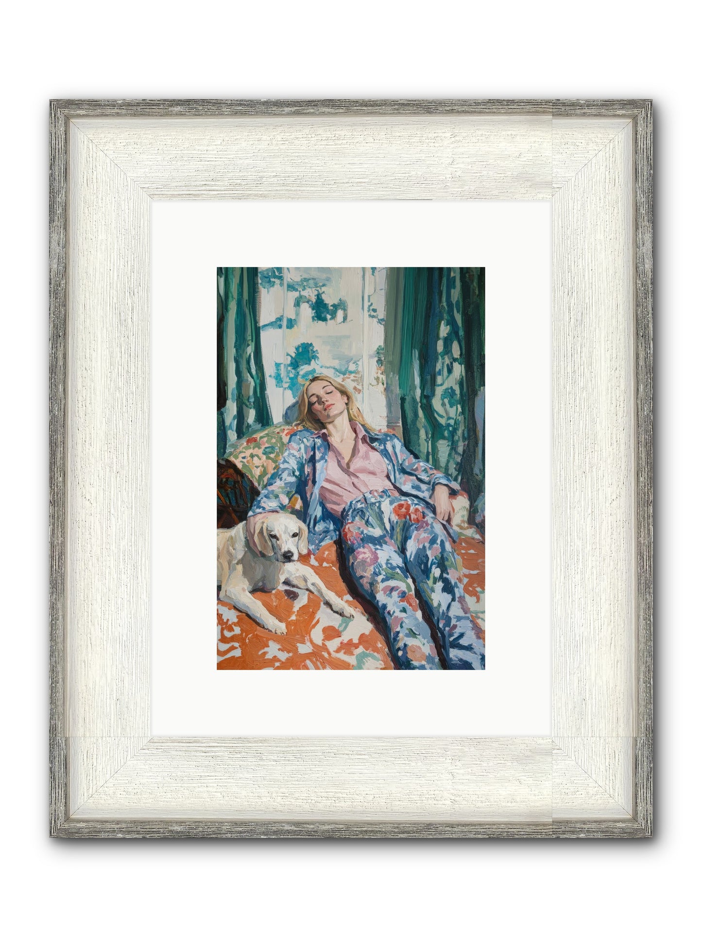 Six O'Clock Society Framed Print - Driftwood White 8x12