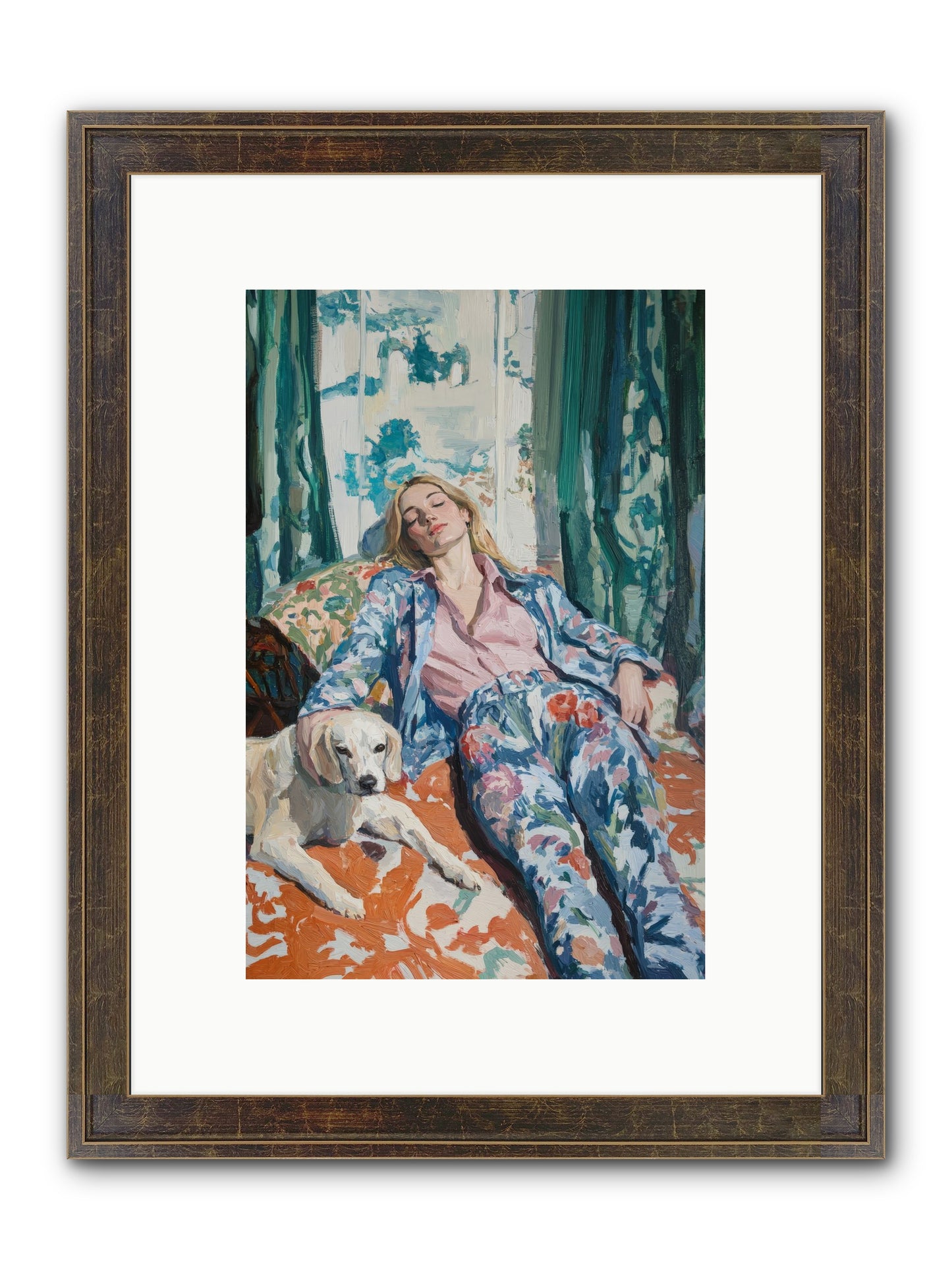 Six O'Clock Society Framed Print - Slimwoods Black/Gold 8x12