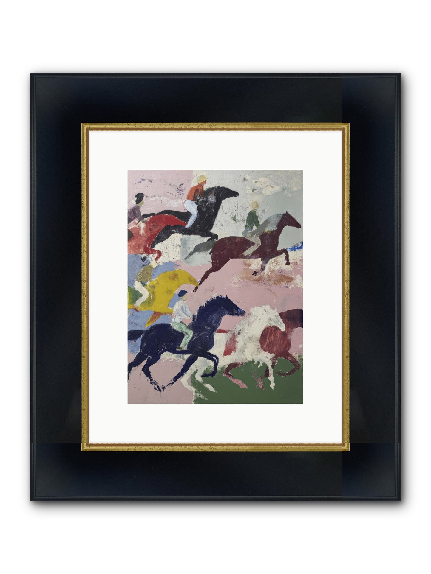 Sky-Longing Framed Print - Wide Black w/Gold 9x12