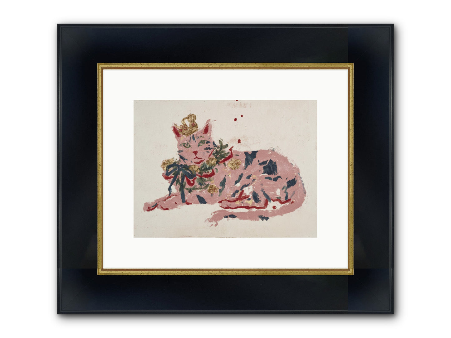 Slightly Unraveled Estate Framed Print - Wide Black w/Gold 12x9