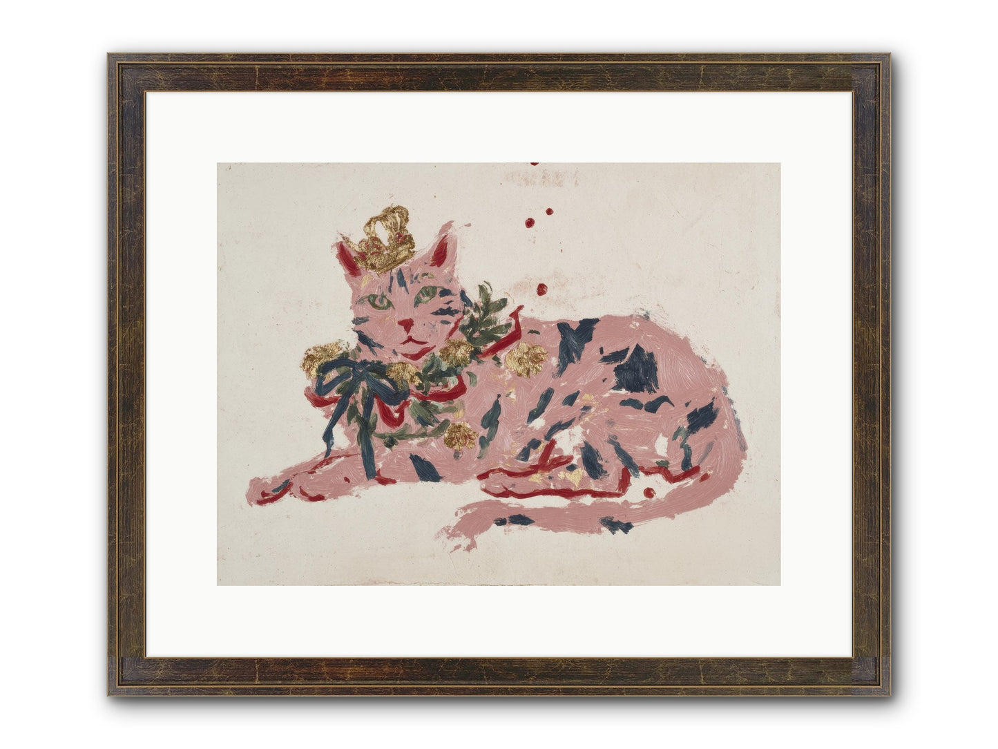 Slightly Unraveled Estate Framed Print - Slimwoods Black/Gold 16x12