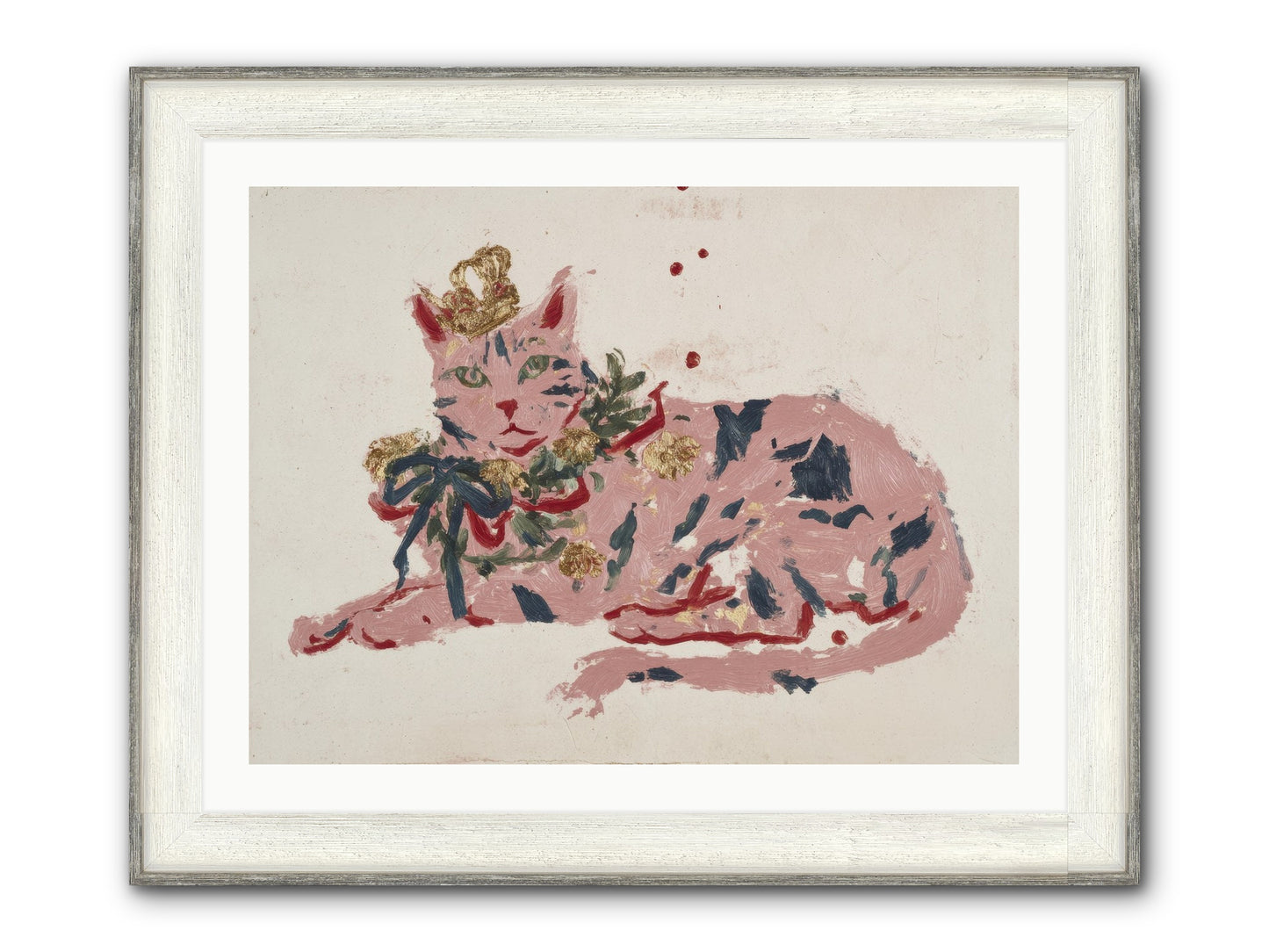 Slightly Unraveled Estate Framed Print - Driftwood White 32x24