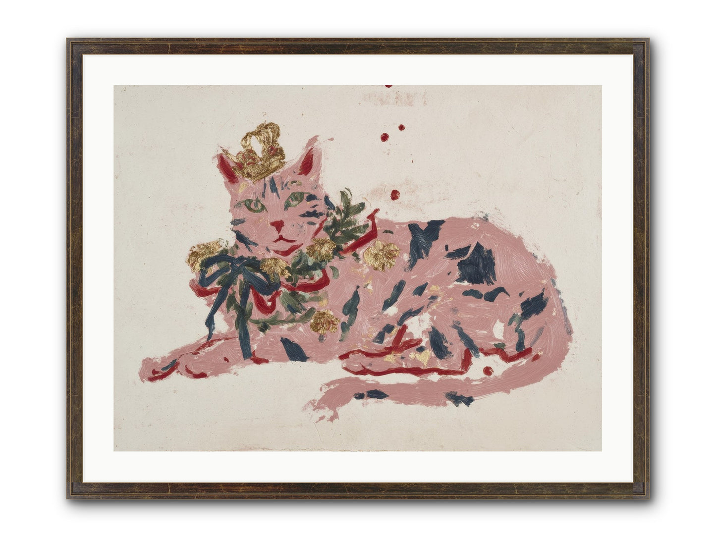 Slightly Unraveled Estate Framed Print - Slimwoods Black/Gold 32x24