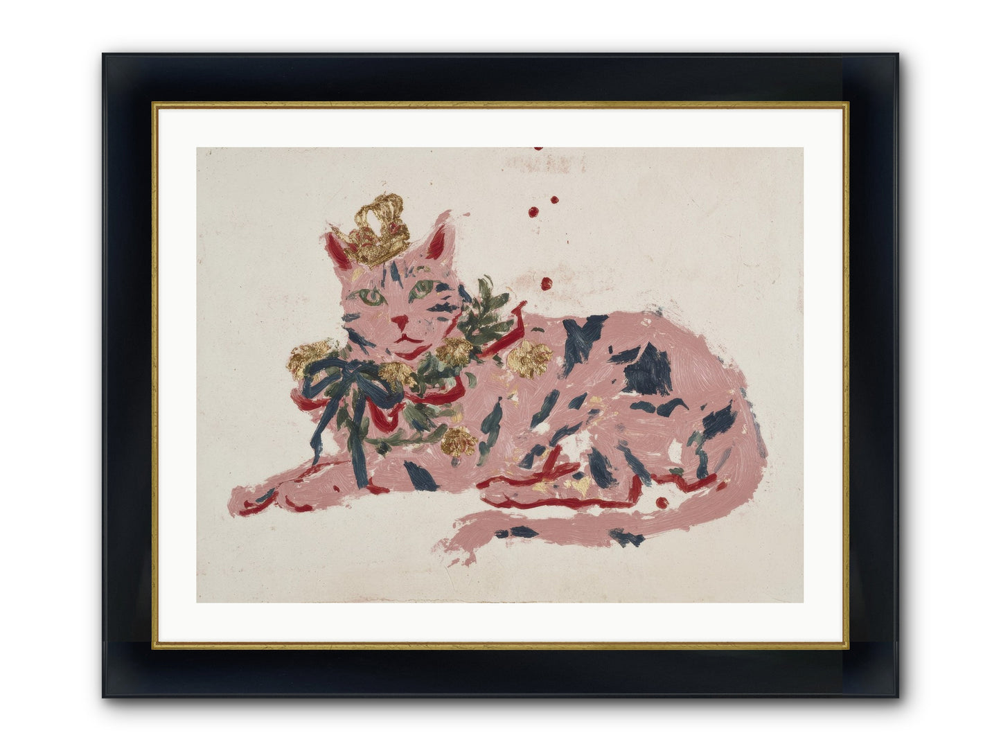 Slightly Unraveled Estate Framed Print - Wide Black w/Gold 32x24