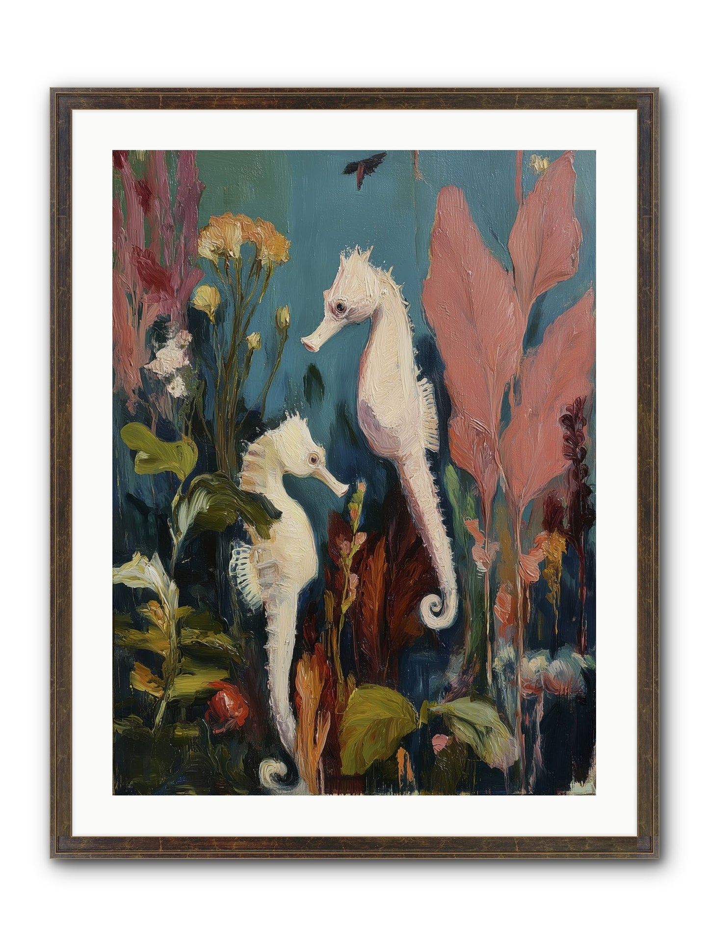 Slow Motion Peace Framed Print - Slimwoods Black/Gold 24x32