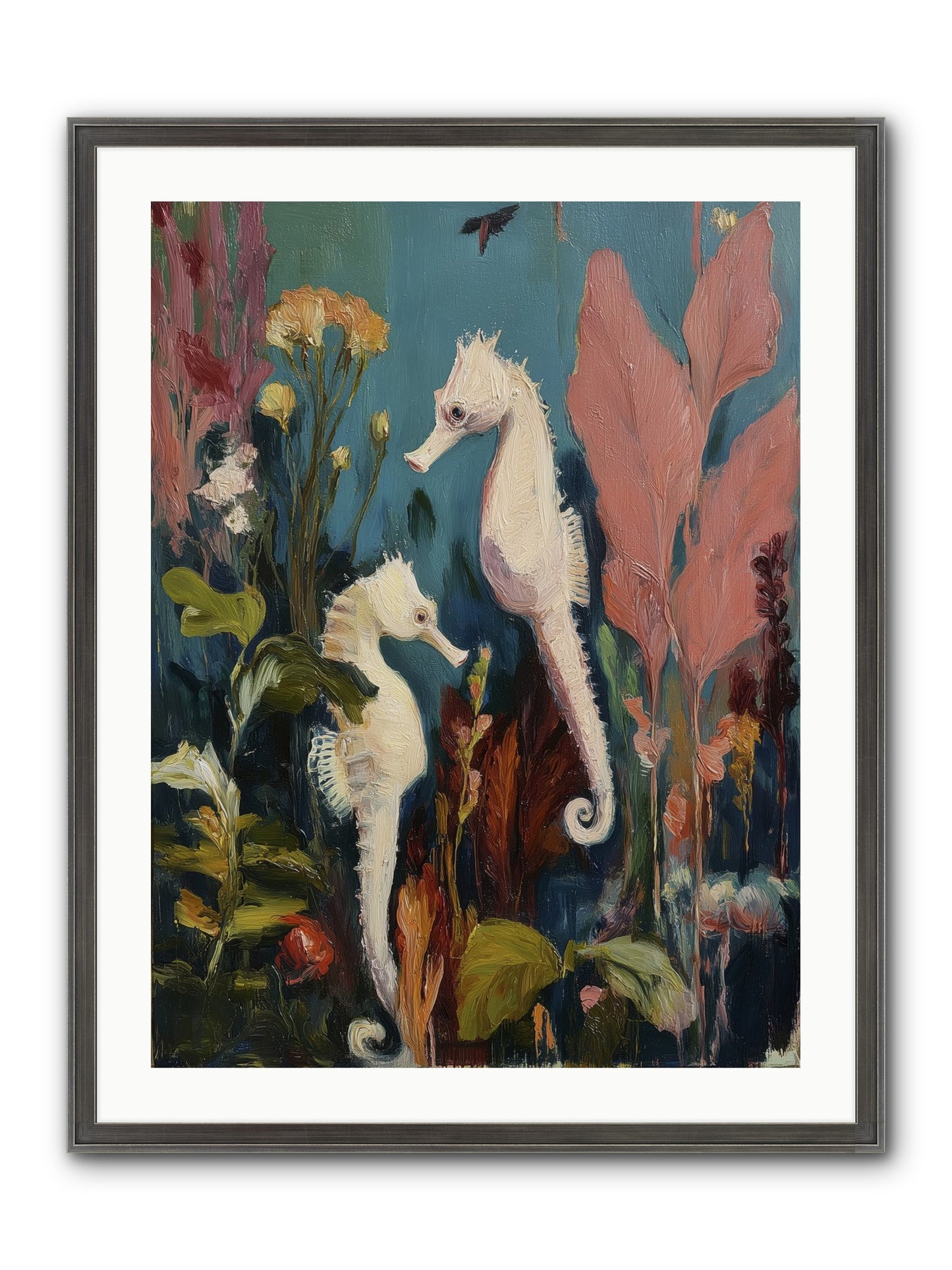 Slow Motion Peace Framed Print - Slimwoods Black/Silver 24x32