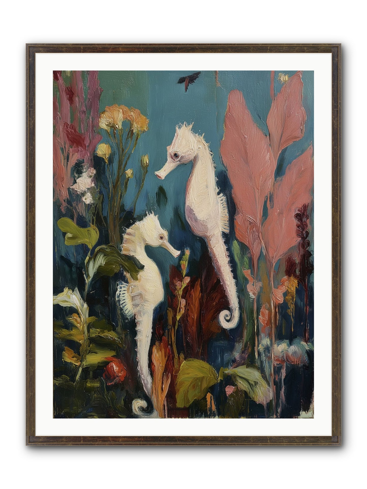 Slow Motion Peace Framed Print - Slimwoods Black/Gold 30x40