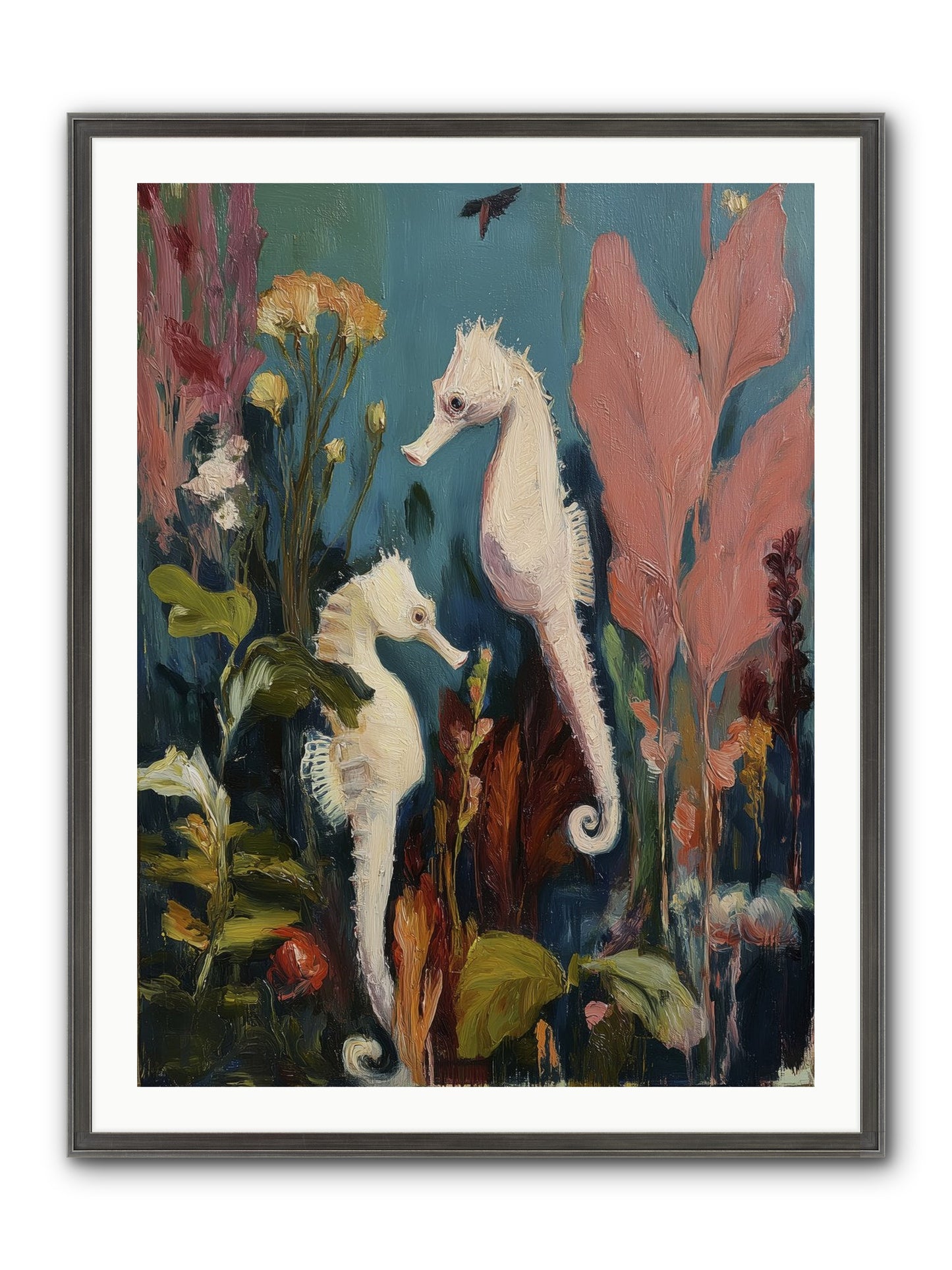 Slow Motion Peace Framed Print - Slimwoods Black/Silver 30x40