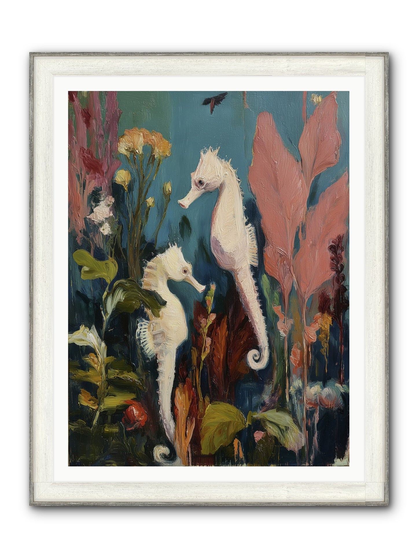 Slow Motion Peace Framed Print - Driftwood White 36x48